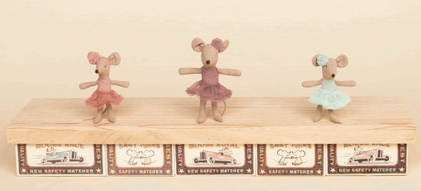 Maileg Ballerina Mouse Little Sister Rose - Adorable Collectible Doll for Kids | Perfect for Playtime, Gift Giving & Nursery Decor