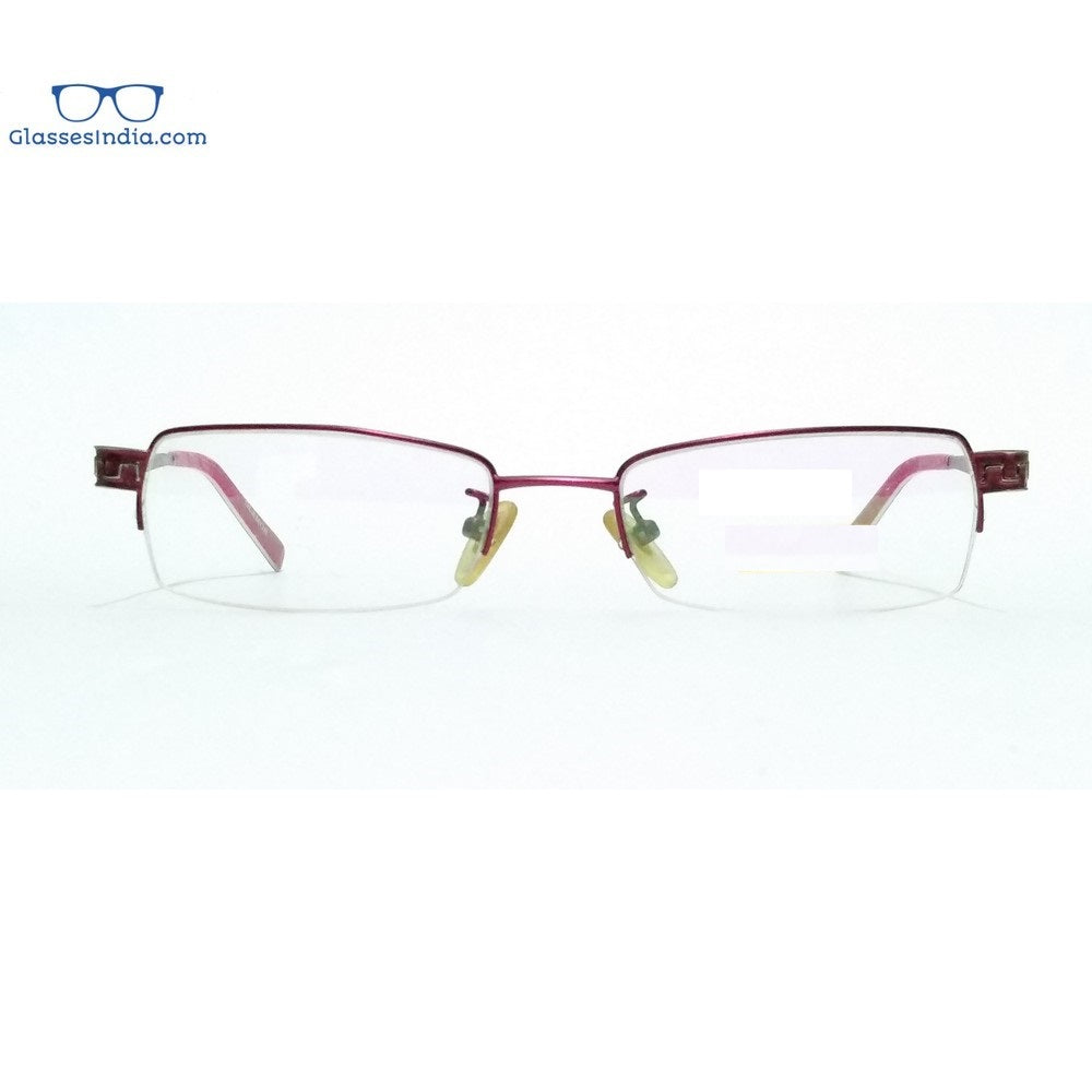 Stylish Pink Supra Half Rimless Blue Light Blocking Glasses for Women - Model 5610PK - Perfect for Computer Use, Gaming & Office Work
