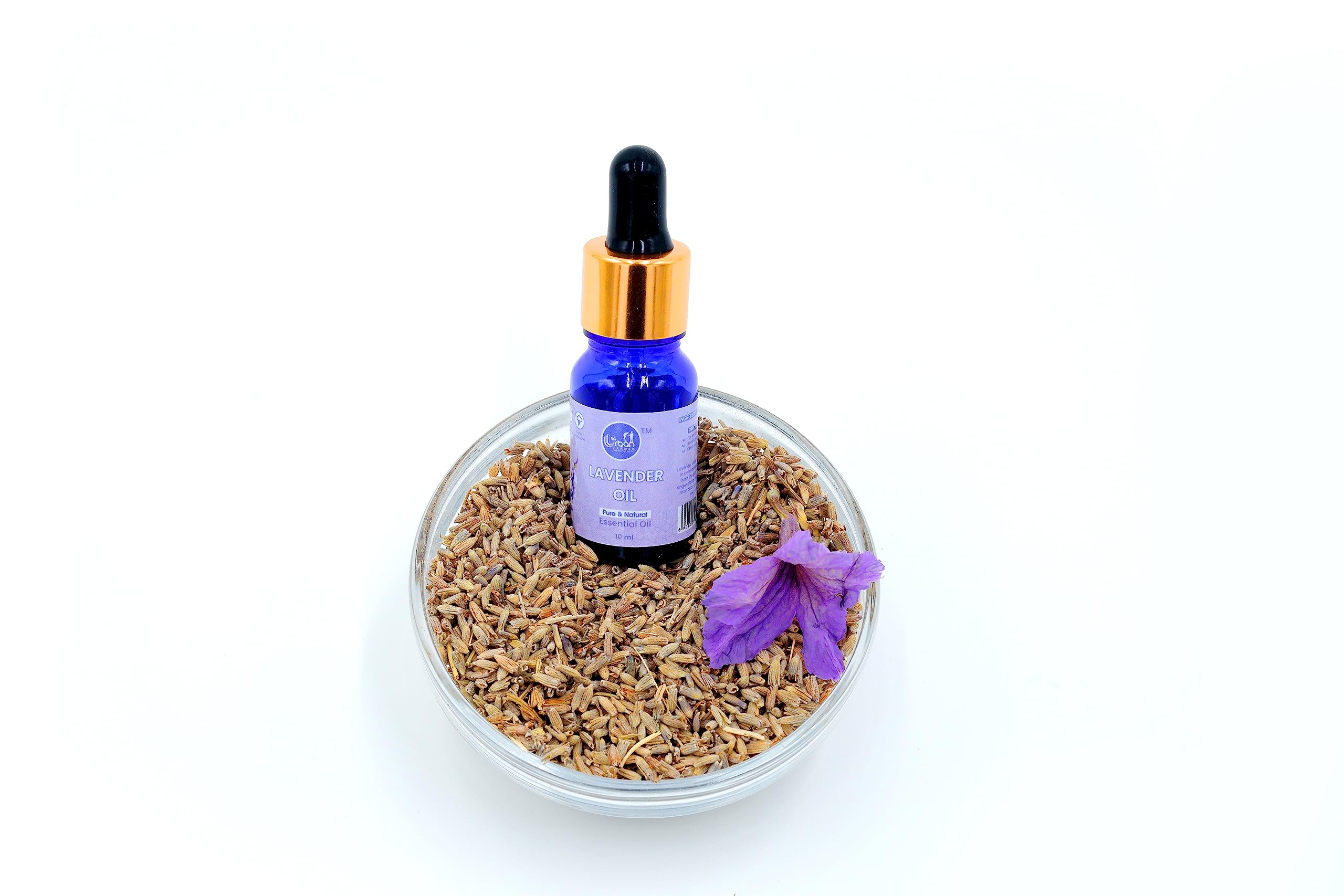 Urban Farmer Lavender Essential Oil - 100% Pure, Natural & Organic for Clear Skin & Healthy Hair | Calming & Soothing Care for Face, Scalp & Body | 10ML Bottle | Perfect for Aromatherapy, Massage & DIY Beauty Products