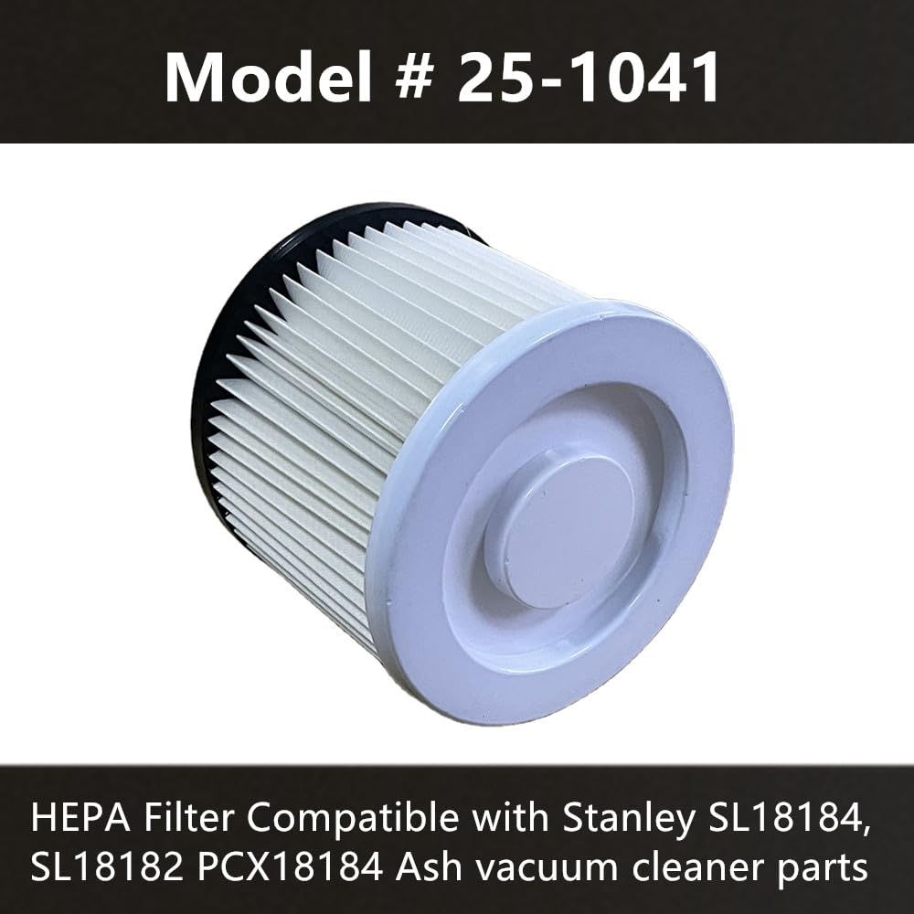 YIEEC 2-Pack HEPA Filter for Stanley Ash Vacuum - SL18184, SL18182, PCX18184 - Dust & Debris Cleaning