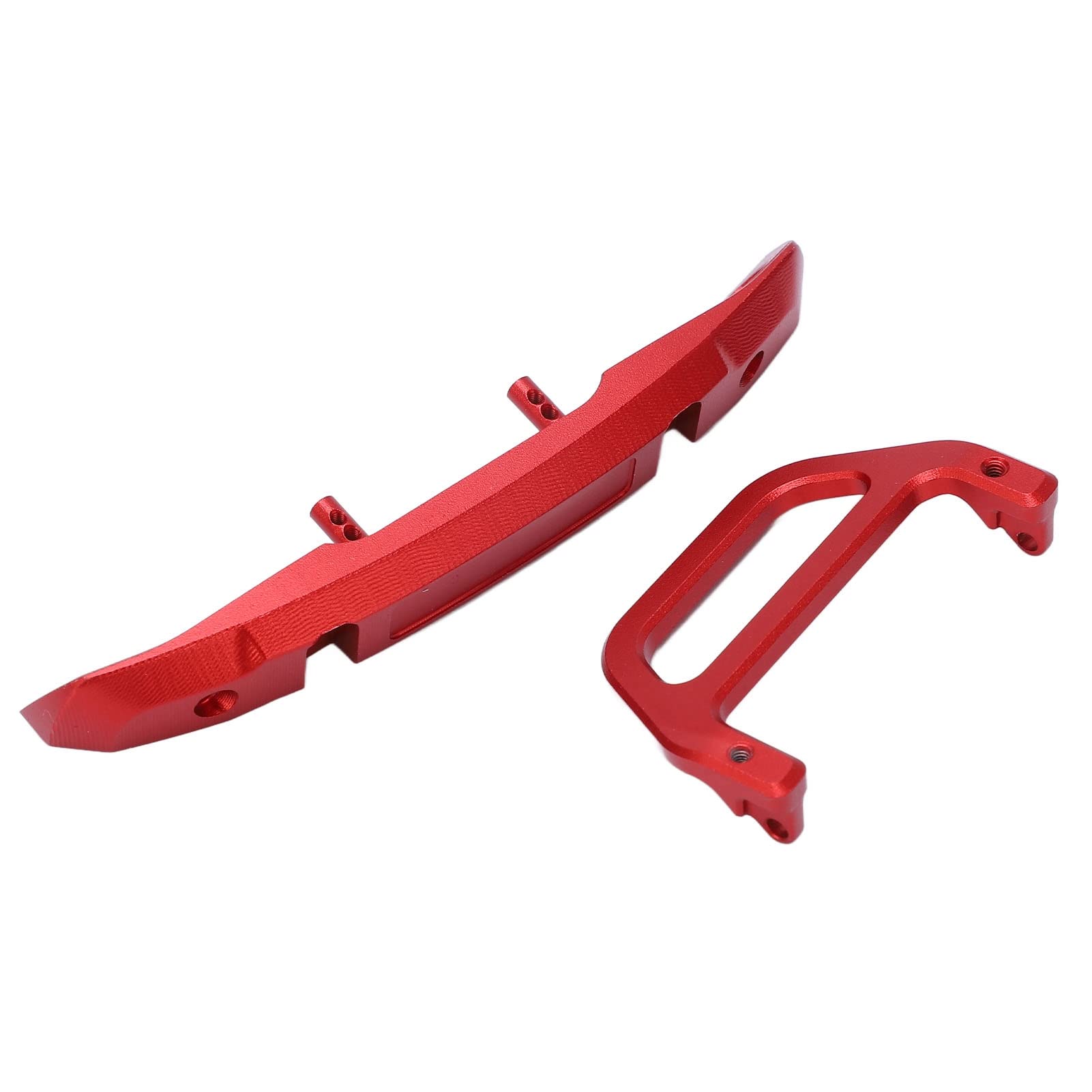 High-Performance Anodized Aluminum RC Car Front Bumper - Lightweight & Durable Replacement Part with Screws (Red) | Perfect for Off-Road Racing, Crawling & RC Vehicle Upgrades