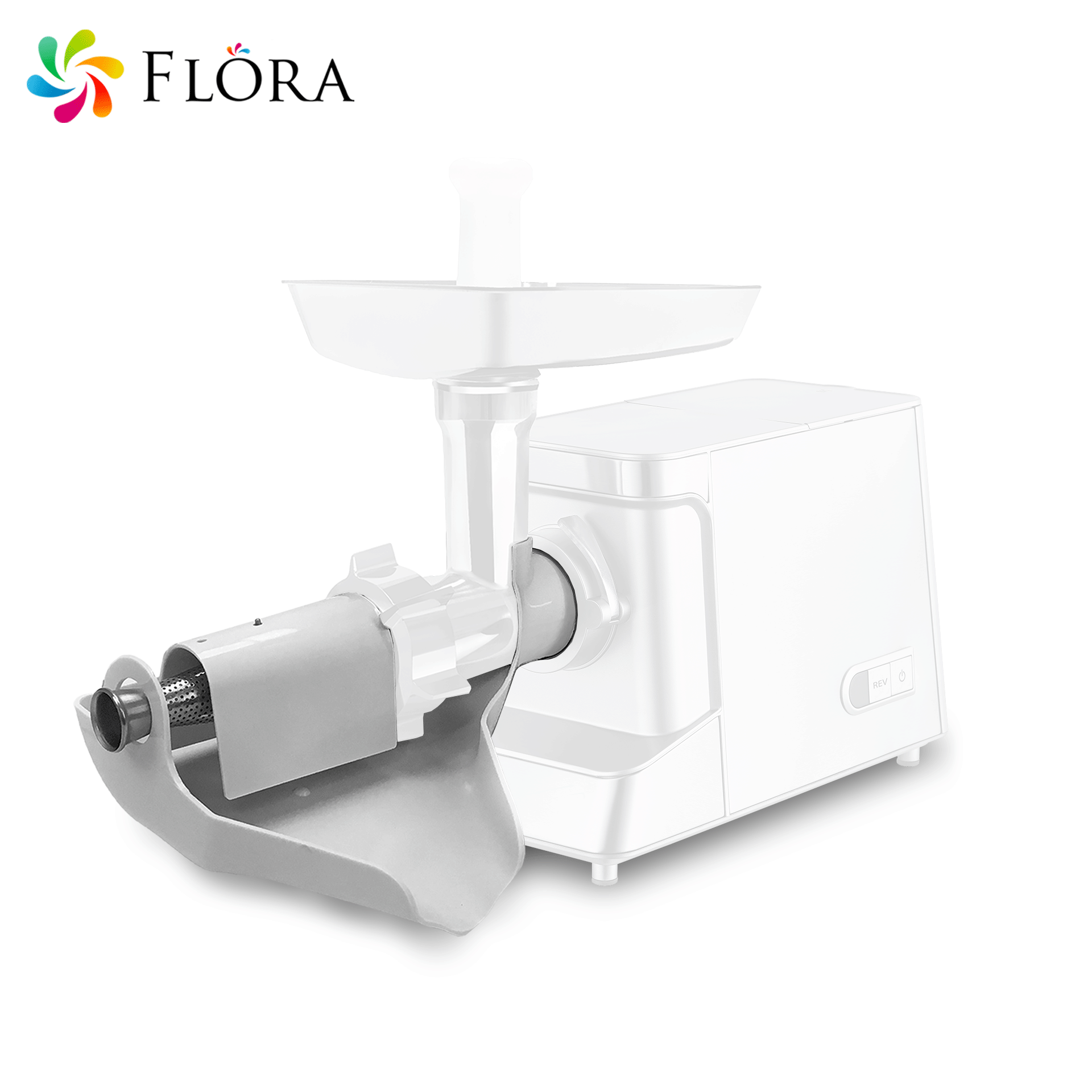 Flora 700 Series Electric Meat Grinder & Tomato Sauce Maker Kit - Heavy Duty Stainless Steel Mincer for Home Kitchen - Perfect for Ground Beef, Sausages & Pasta Sauce - AU Stock
