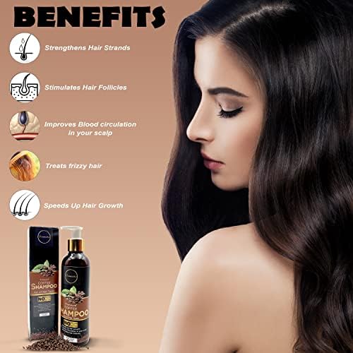 PrimeCraft Classic Volumizing Hair Cleanser - Natural Coffee Shampoo for Men & Women | Sulfate & Paraben Free | Strengthens Hair & Reduces Fall | 200ml | Perfect for Daily Hair Care & Volume Boost
