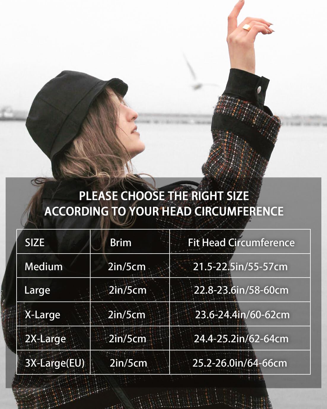 Zylioo XX-Large Bucket Sun Hat for Women & Men - Reversible Wide Brim Fishing Hat with UPF 50+ UV Protection - Perfect for Golf, Hiking, Beach, Gardening and Outdoor Activities
