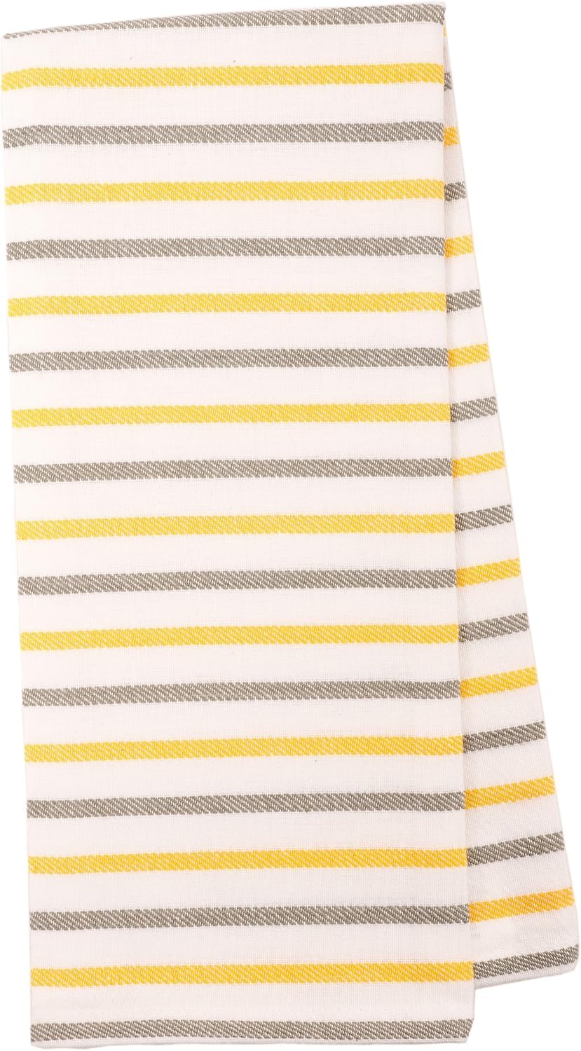 KAF Home Pantry Pineapple Kitchen Dish Towel Set of 4 - 100% Cotton 18x28 Inch - Absorbent & Durable for Cooking, Baking & Kitchen Decor