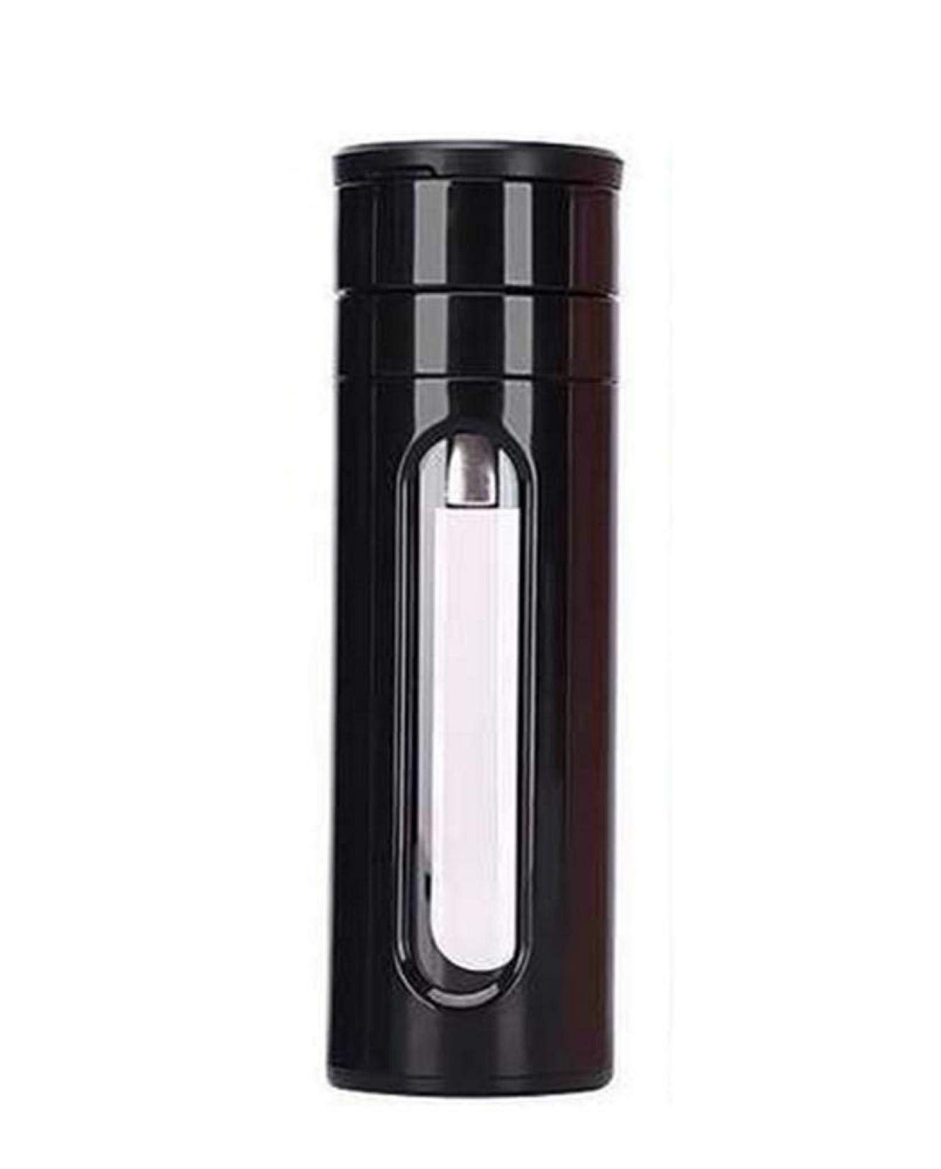 Premium Portable Hydrogen Water Bottle Generator - 450ML Black - Hydrogen Rich Water Maker for Hydration, Detox & Wellness - Ideal for Travel, Gym & Outdoor Activities