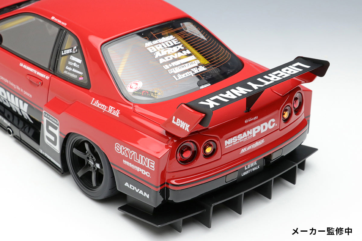1:18 Nissan Skyline LB ER34 Super Silhouette Diecast Model Car - Tokyo Auto Salon 2022 Limited Edition - Perfect for Collectors, Display & Racing Enthusiasts