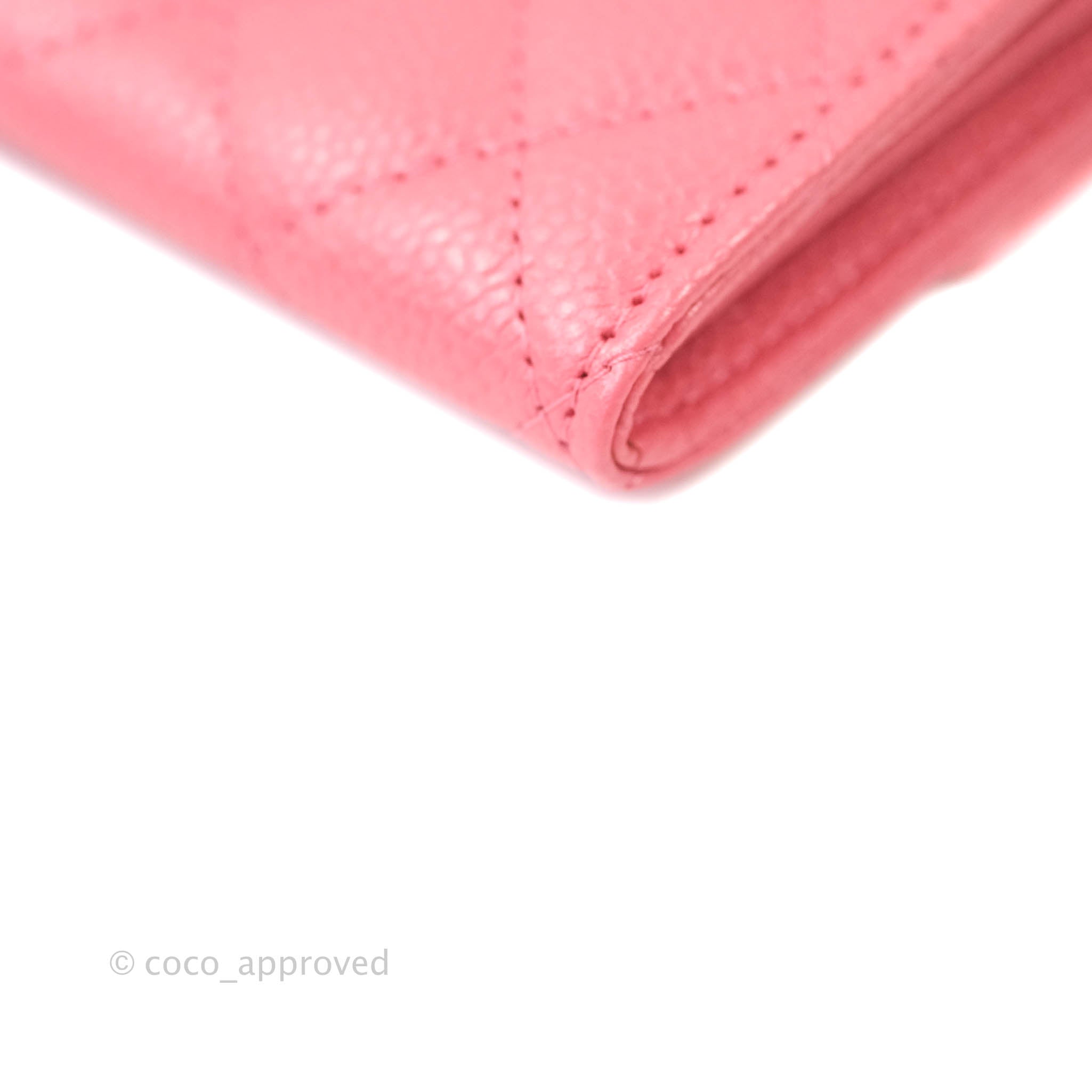 Chanel Classic Flap Wallet in Pink Caviar Leather with Gold Hardware - Luxury Designer Wallet for Women, Perfect for Everyday Use & Special Occasions