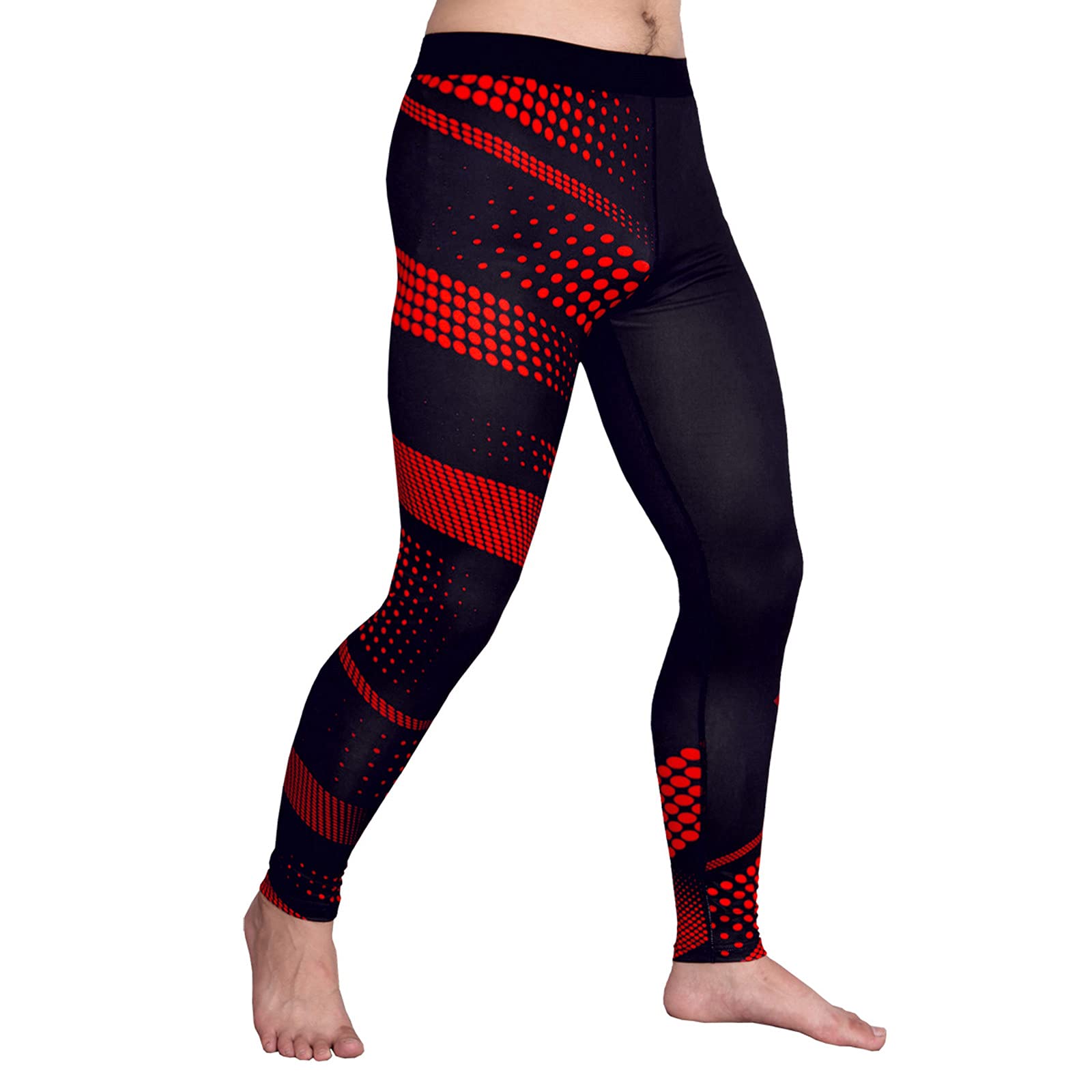 Men's Quick-Dry Workout Leggings - High Elasticity Sports Pants for Running, Gym & Home Fitness - Breathable Sweatpants for Active Lifestyle & Lounge Wear