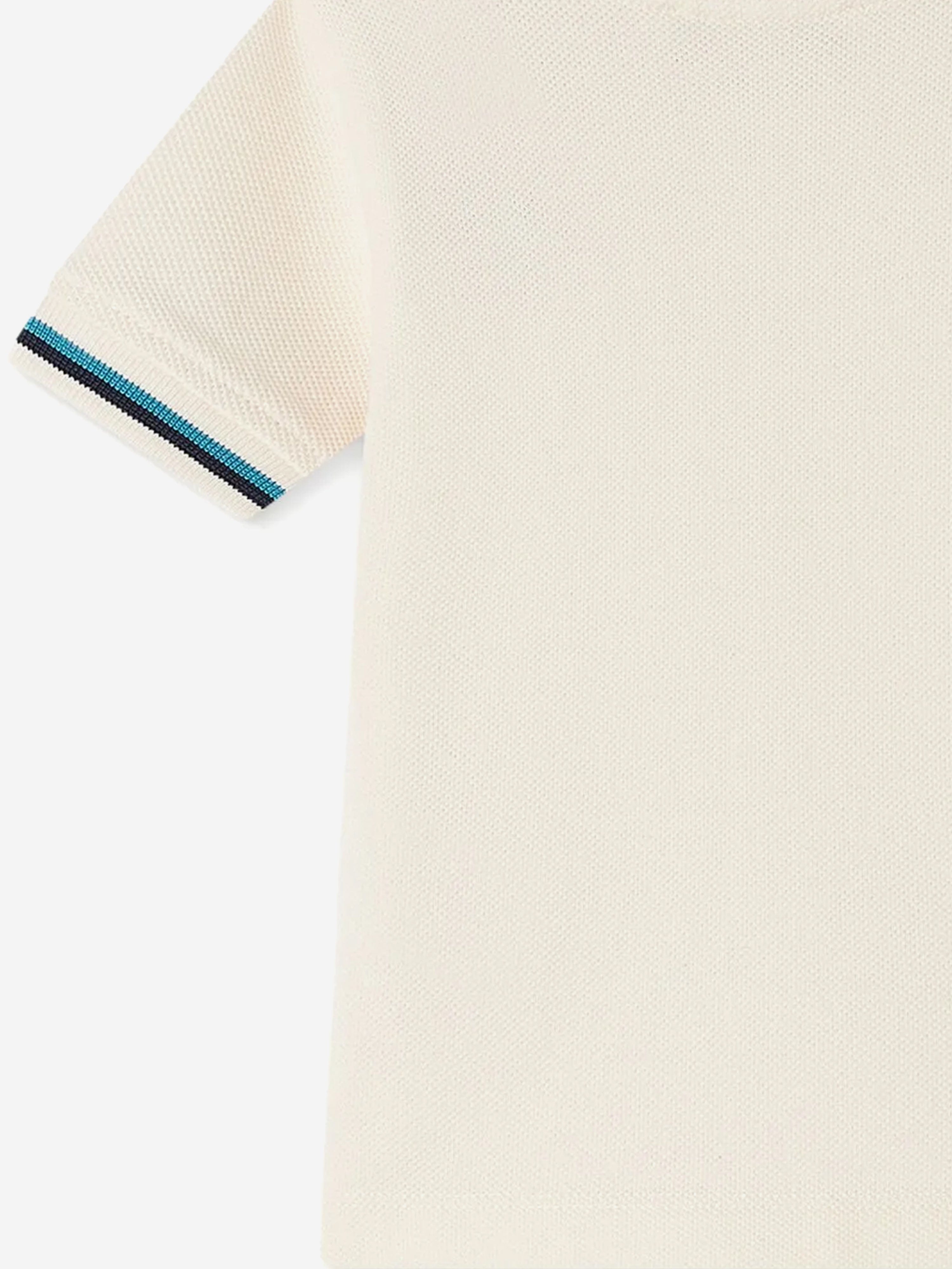 Baby Boys Finn Polo Shirt in Ivory - Soft Cotton Short Sleeve Top for Toddlers - Perfect for Playdates, Family Outings & Summer Activities