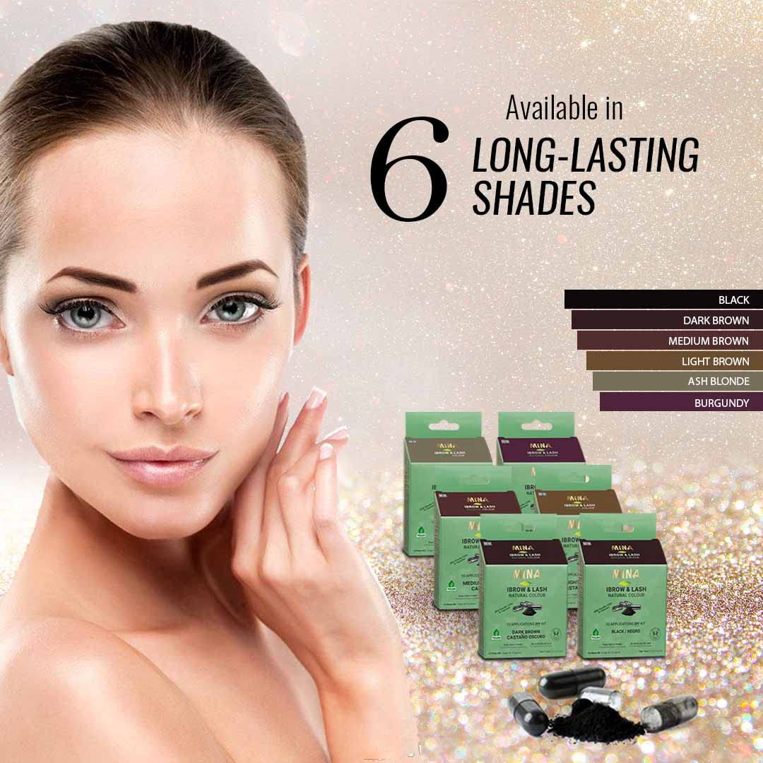 **Minaibrow & Lash Tint Kit - Black | Natural Eyebrow & Eyelash Tinting Powder in Capsule | Waterproof, Smudge-Proof, Ammonia-Free & Lead-Free | DIY Eyebrow & Eyelash Coloring for Home Use**    *(Perfect for salon-quality brow and lash tinting at home, enhancing natural beauty with long-lasting results.)*