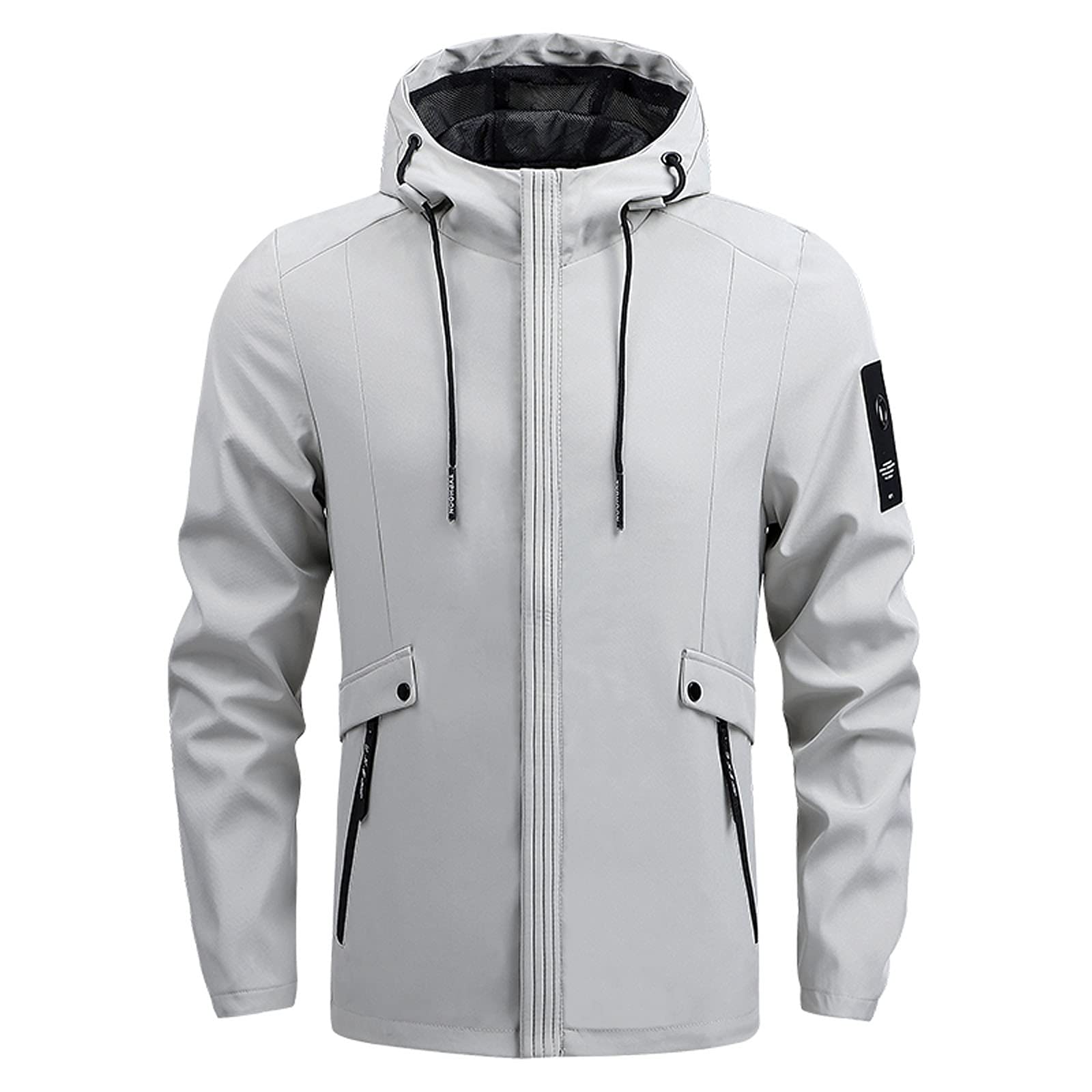 Men's Waterproof Softshell Jacket - Military Tactical Outdoor Hiking Coat with Moisture-Wicking Technology | UK Sizes | Ideal for Work, Hiking, Camping & Casual Wear