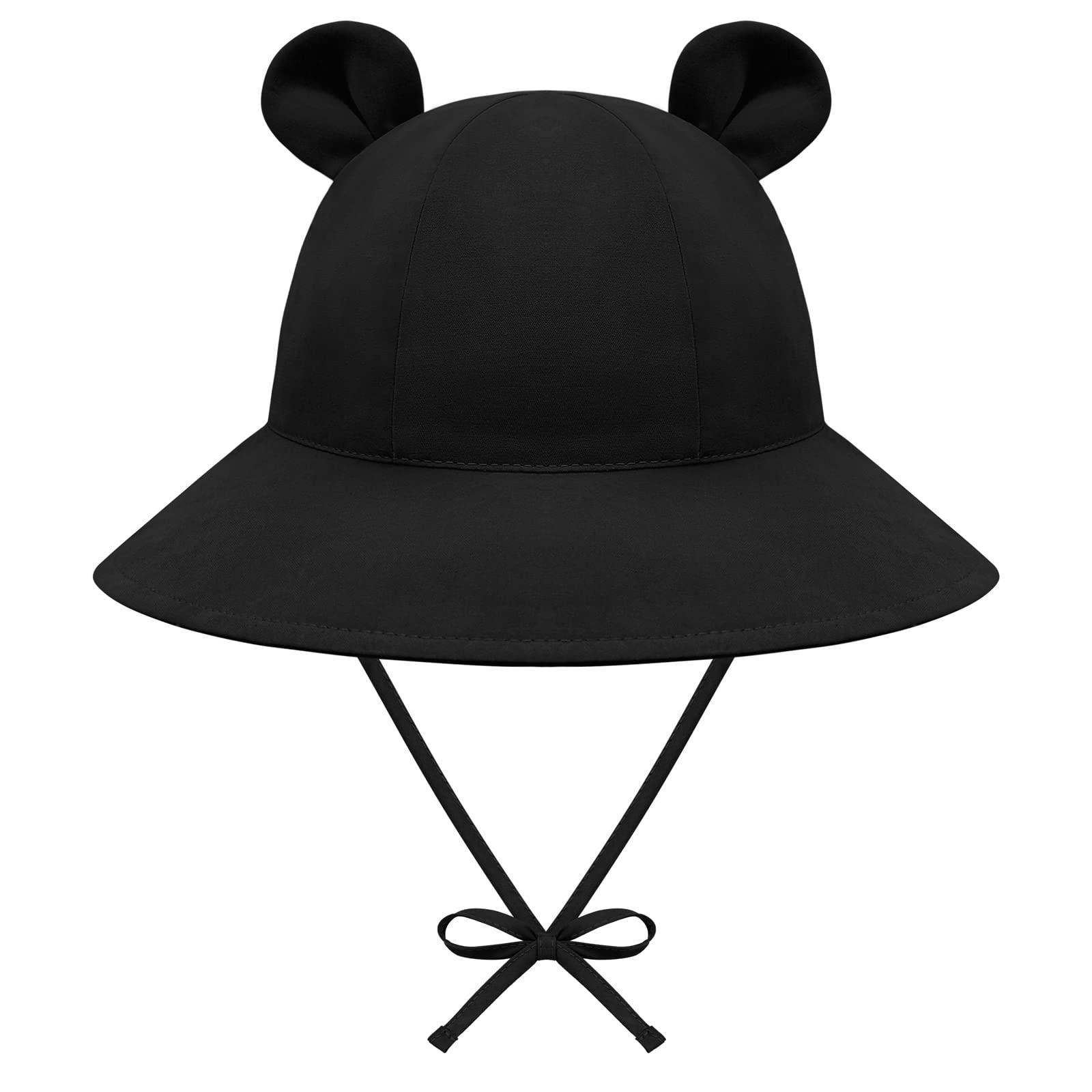 UPF 50+ Baby Sun Hat with Bear Ears - Wide Brim Toddler Hats for Boys & Girls - Infant Beach Hat for Sun Protection - Perfect for Outdoor Play, Park Visits & Summer Vacations