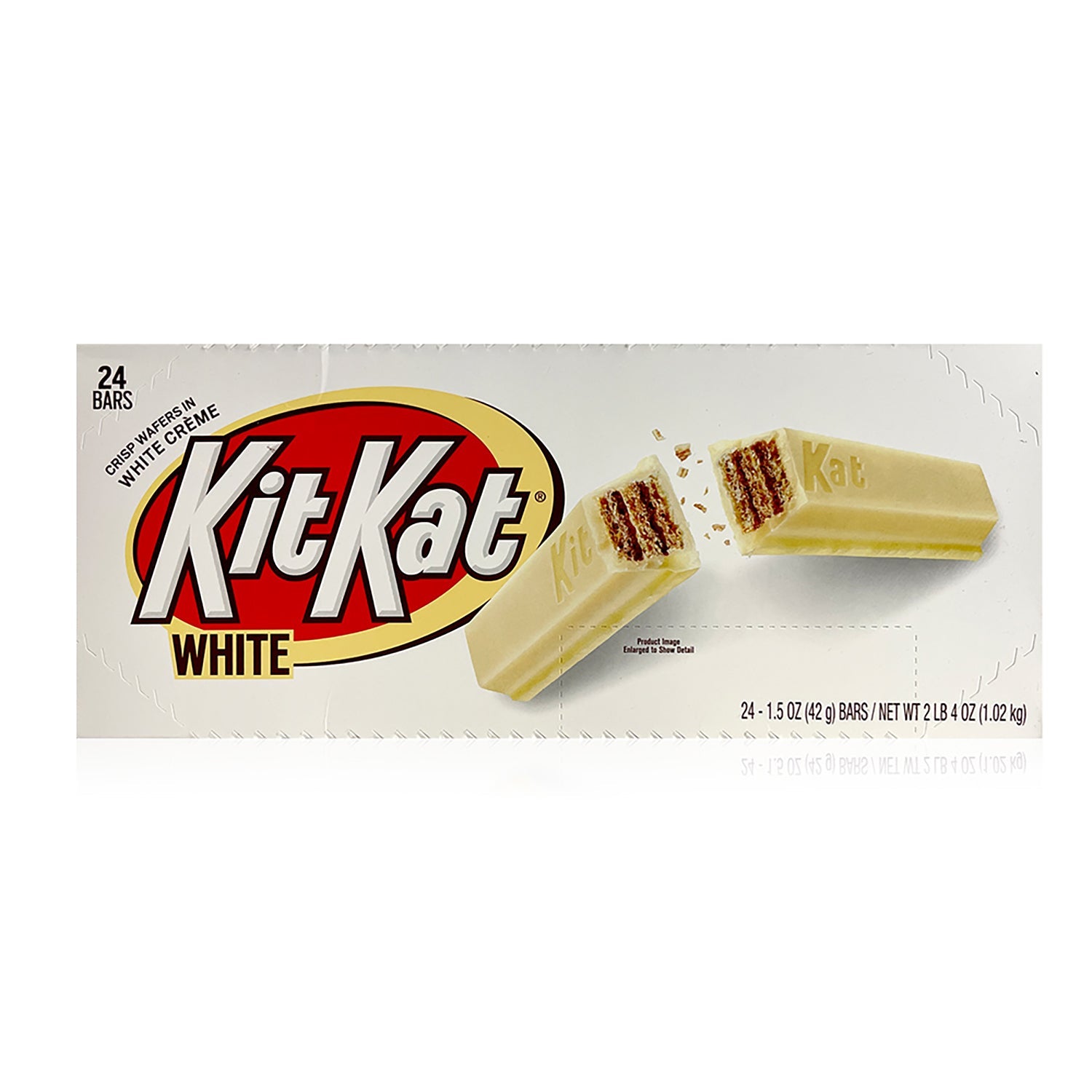 Hershey's Kit Kat White Chocolate Bars - 24 Count Box | Perfect for Snacking, Gifts & Party Favors