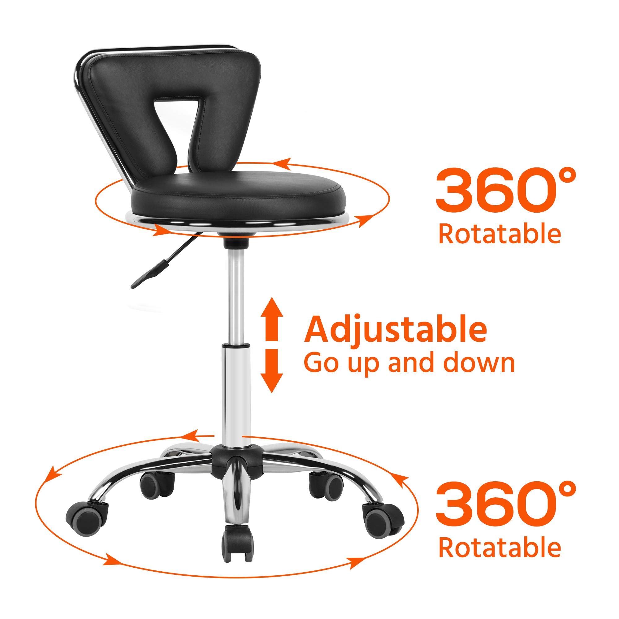 Yaheetech Professional Folding Manicure Table & Salon Stool Set - Adjustable Nail Technician Desk with Rolling Swivel Chair & Carrying Bag - Portable Beauty Station for Home & Salon Use - Perfect for Nail Art, Pedicures & Spa Services