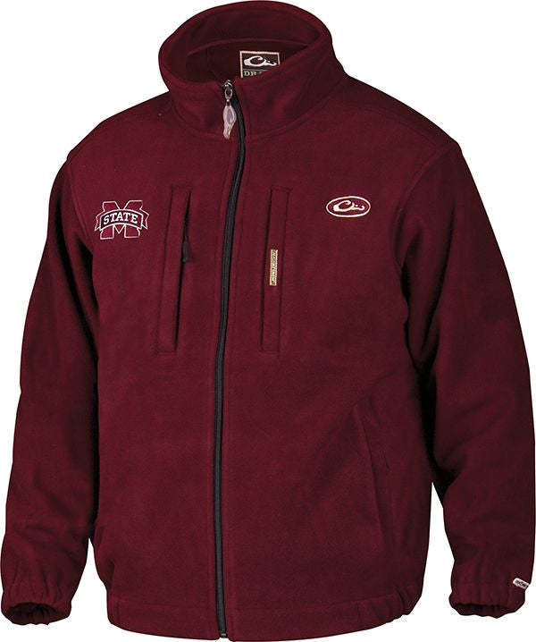 Mississippi State Bulldogs Windproof Layering Coat for Men & Women - Lightweight Water-Resistant Jacket for Outdoor Activities, Hiking, and Cold Weather