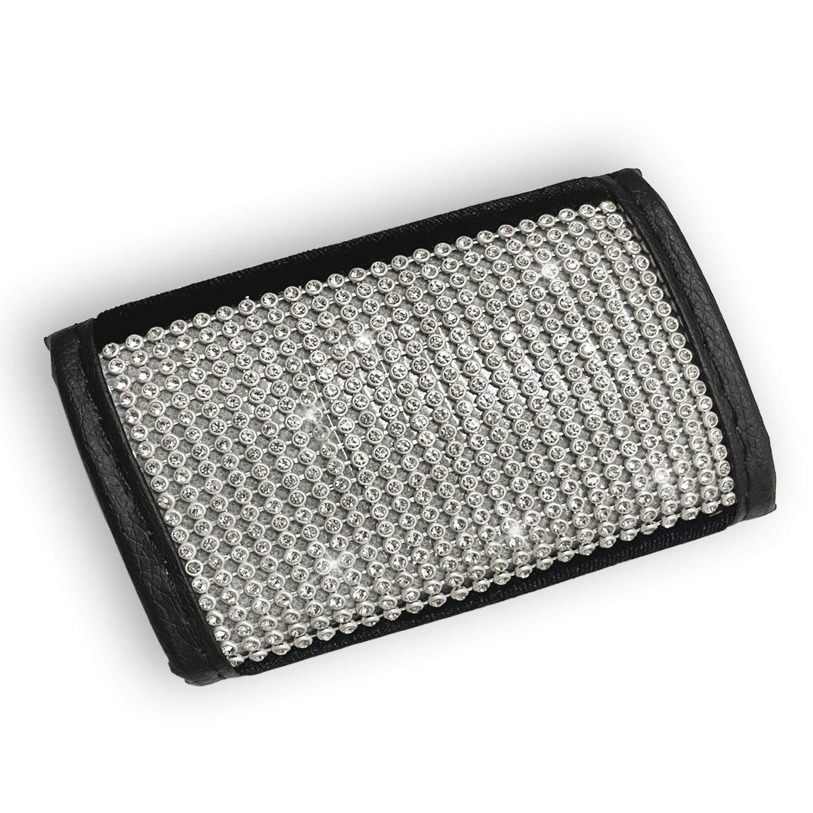 2pcs Crystal Rhinestone Leather Seat Belt Shoulder Pads - Bling Bling Diamond Car Seatbelt Cover for Women, Universal Fit - Perfect for Daily Commute, Road Trips & Luxury Car Accessorizing