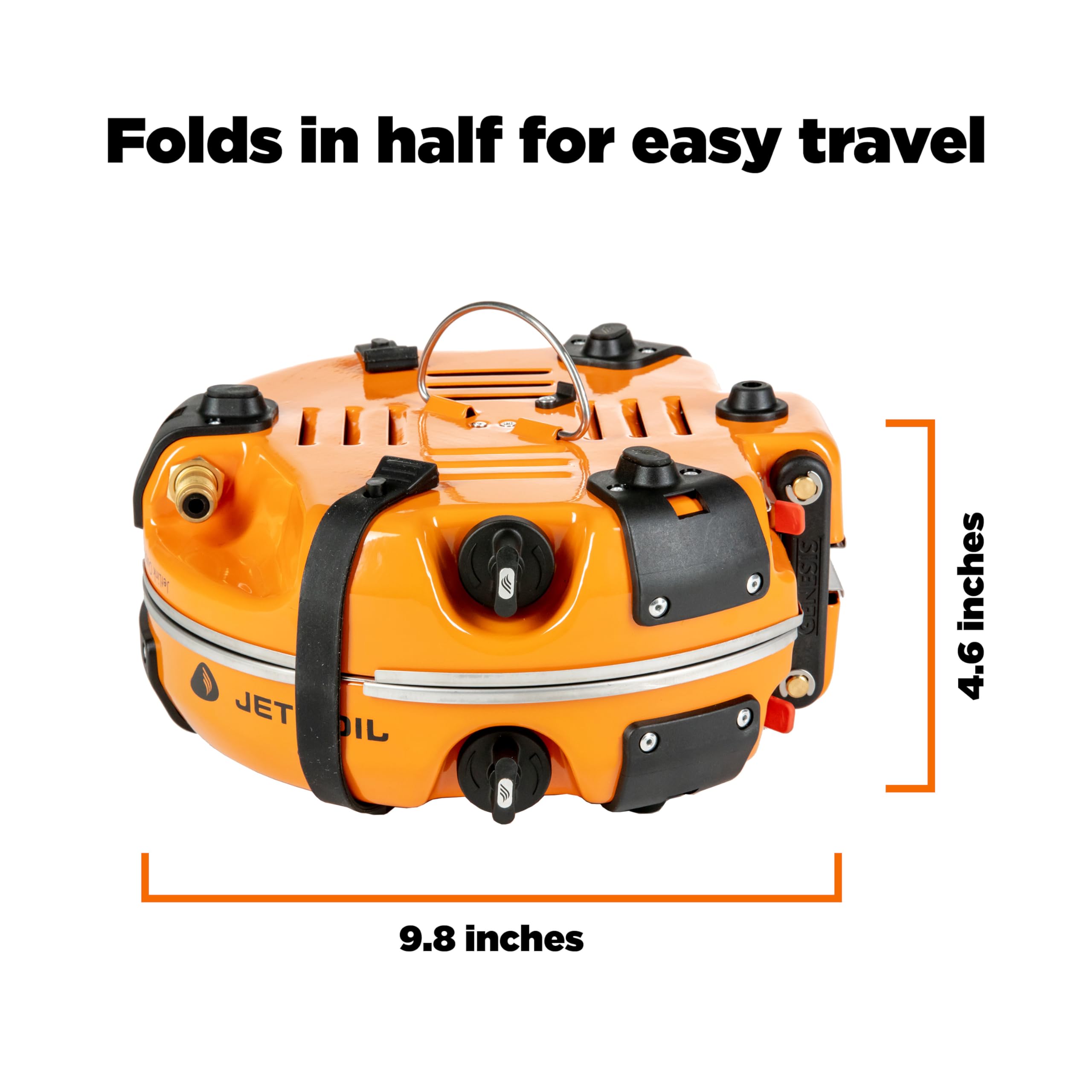 Jetboil Genesis Basecamp Camping Stove - Portable 2-Burner Cooking System for Outdoor Adventures, Backpacking & Emergency Preparedness | Perfect for Camping, Hiking & RV Trips