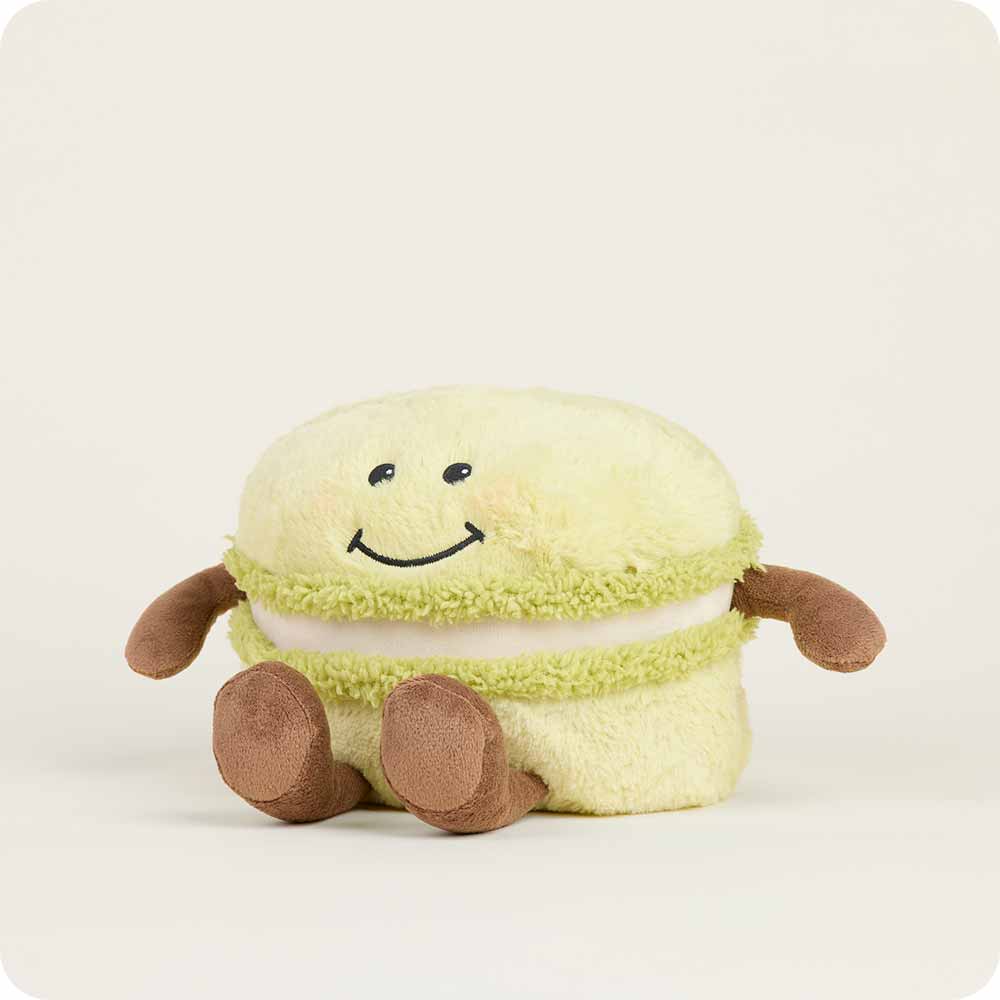 Green Macaron Warmies - Microwaveable Heating Pad for Stress Relief & Pain Relief - Perfect for Home, Office & Travel Use