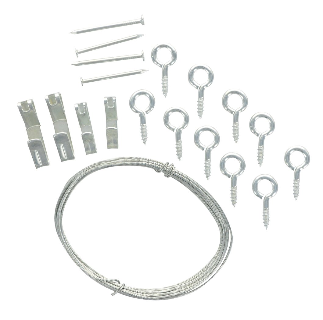 OOK 50920 Brass Picture Hanging Kit - Includes Hooks, Nails & Hardware for Wall Art, Mirrors & Photo Frames - Perfect for Home Decor & Gallery Displays