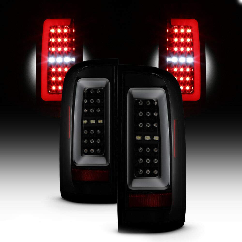 LED Tail Lights for Chevy Colorado & GMC Canyon 2015-2019 - Smoked Black Full LED Replacement Tail Lights Compatible with Extended Cab & Crew Cab Models - Upgrade for Better Visibility & Style (Perfect for Night Driving & Off-Road Adventures)