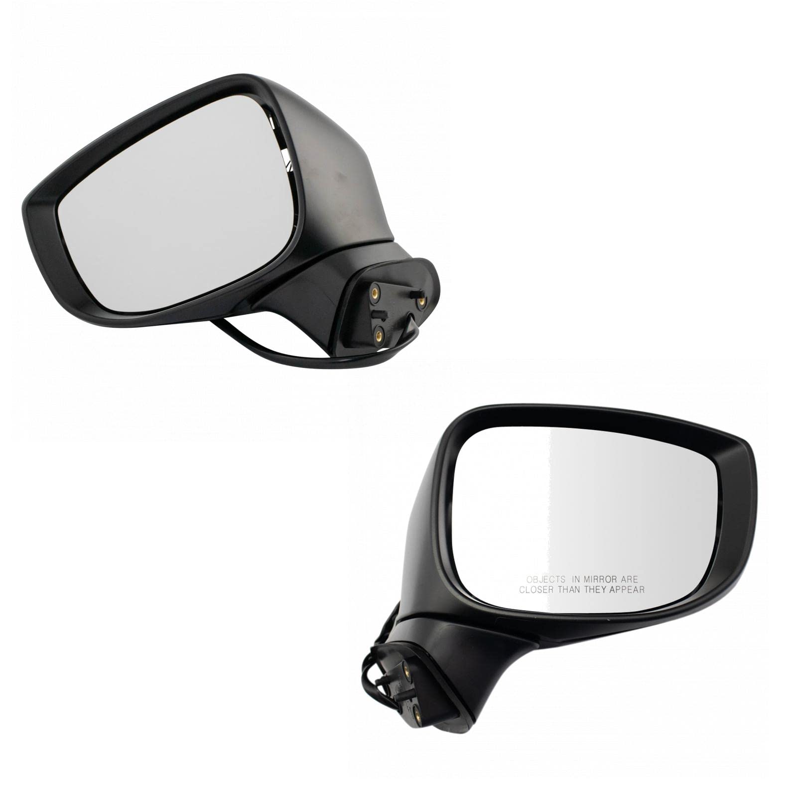TRQ Driver & Passenger Side Mirror Replacement Set - Compatible with 2017-2018 Mazda CX-5 (MA1320197, MA1321197) | No Heat, No Blind Spot Monitor | Perfect for Parking Safety & Lane Changes