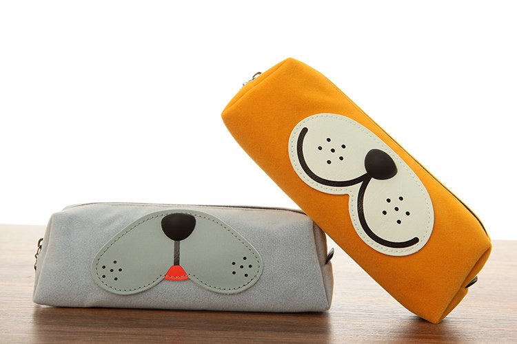 Cute Dog Face Pen Holder - Pencil Pouch for School, Office & Travel - Perfect for Organizing Pens, Pencils & Art Supplies