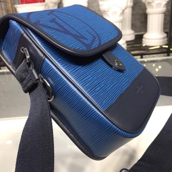 Authentic Louis Vuitton Epi Leather Messenger Bag in Blue - Stylish & Durable Crossbody Bag for Work, Travel & Everyday Use