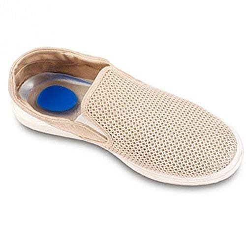 SIQULIX Silicone Heel Cups for Pain Relief - Gel Heel Pads for Men & Women - Shock Absorbing Shoe Inserts for Heel Spurs, Ankle Support & Comfort - Ideal for Running, Walking & Work Shoes