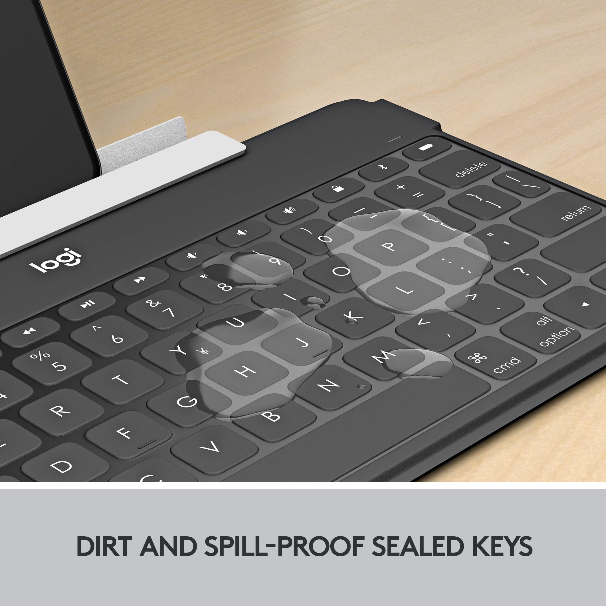 Logitech Keys-to-Go Ultra Slim Lightweight Bluetooth Keyboard for iPhone iPad Mac Apple TV & iPad Air 5th Gen (2022) - Black | Portable Wireless Keyboard for Travel Work Home Office & On-The-Go Typing