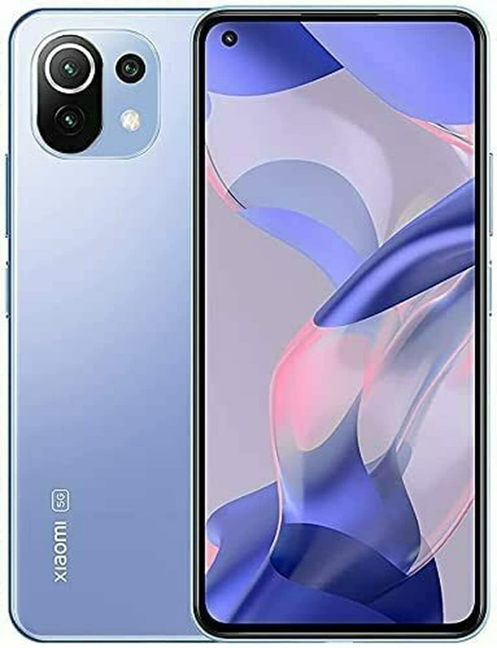 Xiaomi Mi 11 Lite 5G NE Smartphone 128GB 8GB RAM - Factory Unlocked GSM Phone (Not Compatible with CDMA/Verizon) | International Version | Fast Wireless Charger Bundle | Sleek Blue Design | Perfect for Travel, Work & Entertainment