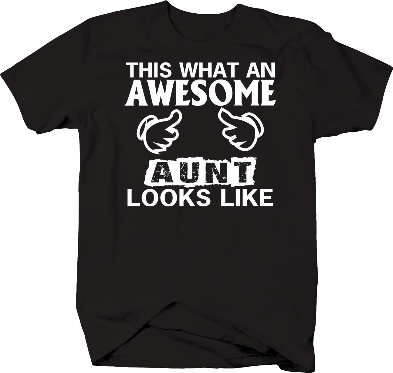 Awesome Aunt T-Shirt for Men - Black Cotton Graphic Tee - Perfect for Family Gatherings, Birthdays & Casual Wear