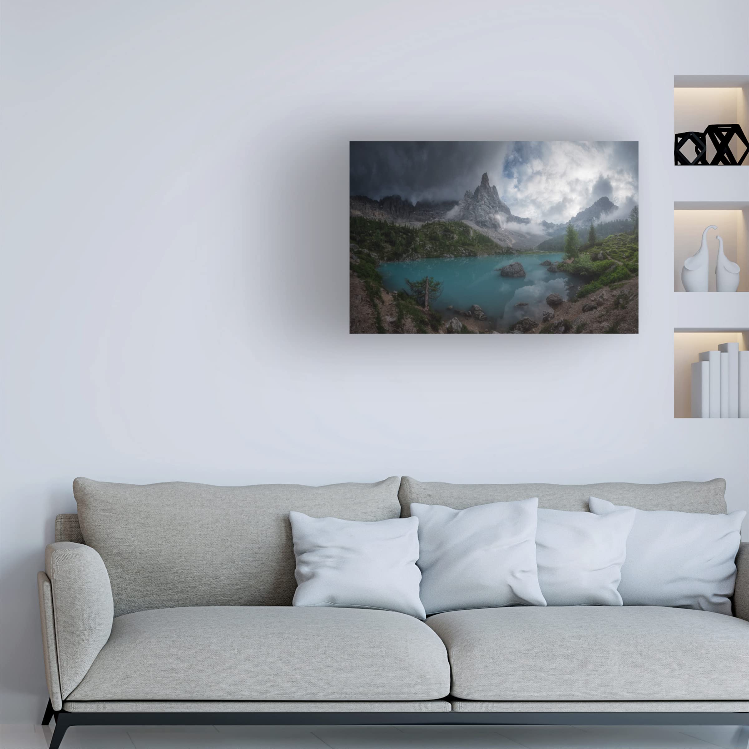 Carlos F Turienzo 'Sorapiss III' Canvas Art Print - Premium Trademark Fine Art Wall Decor for Living Room, Bedroom & Office