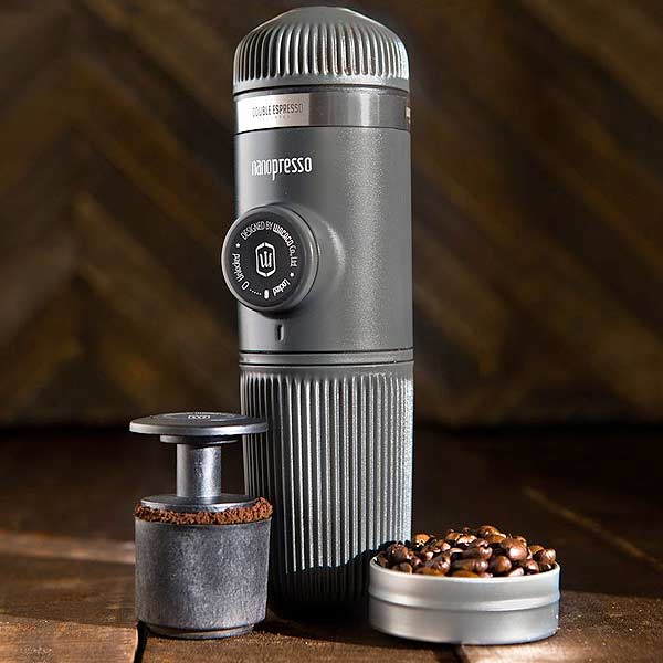 Wacaco Nanopresso Barista Kit - Portable Espresso Maker for Travel, Camping & Office - Handheld Coffee Machine with Milk Frother & Accessories