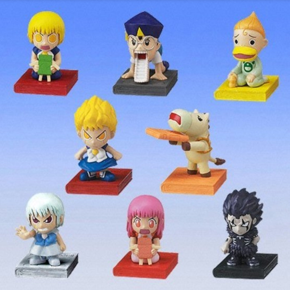 Bandai Konjiki No Gash Bell Zatch Gashapon Character Collection - 8-Piece Mini Figure Set for Anime Fans & Collectors | Perfect for Display, Gifts & Anime Decor