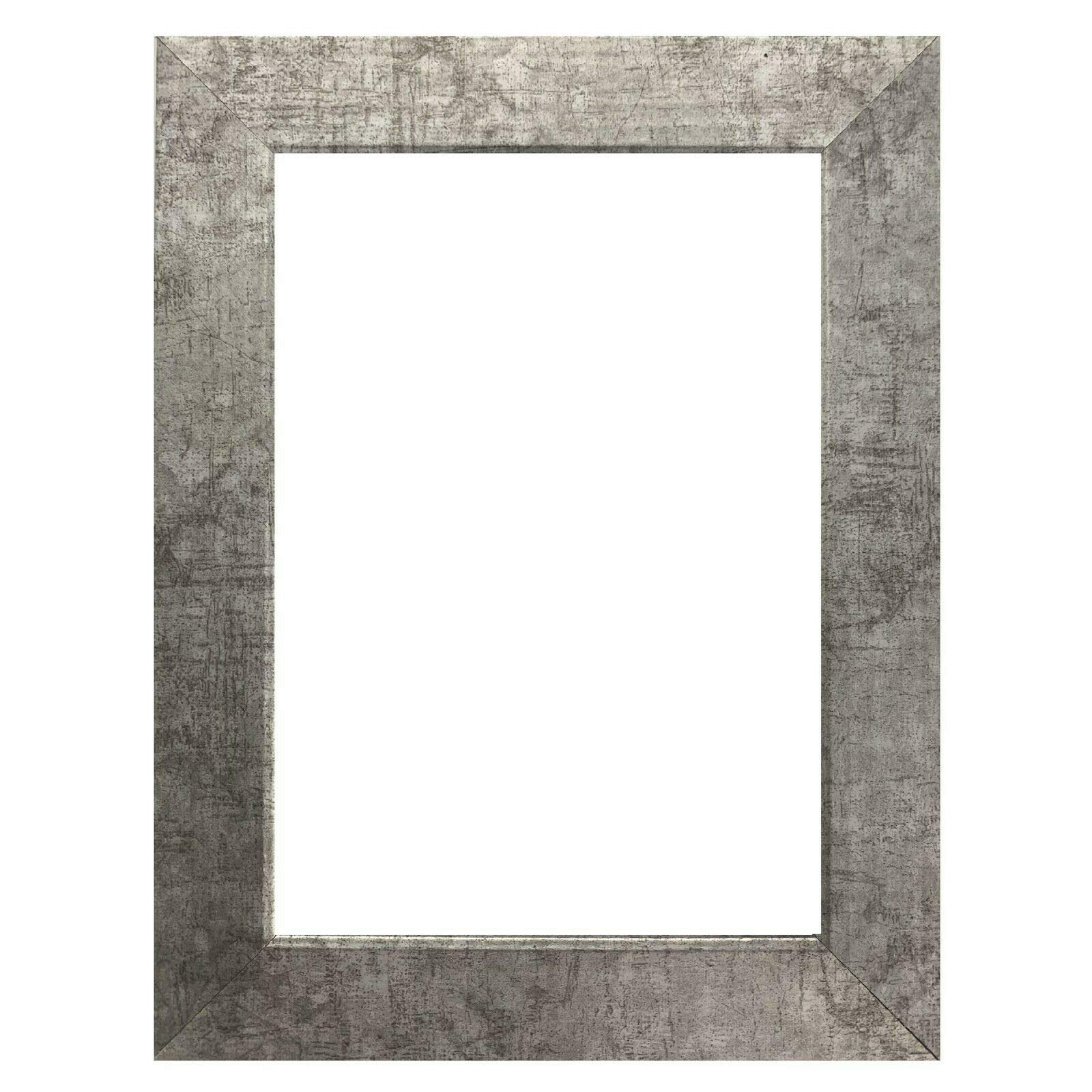 14x18-Inch US Art Frames - Premium Wall Decor Picture & Poster Frame with Smooth Wrapped Finish, 1 Inch Wide Flat MDF Wood Composite in Spackle Silver - Perfect for Living Room, Bedroom & Office Decor