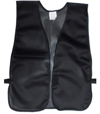 ANSI Certified Soft Mesh Safety Vest - High Visibility Black Reflective Work Vest for Construction, Road Work & Emergency Responders | Texas America Safety Company