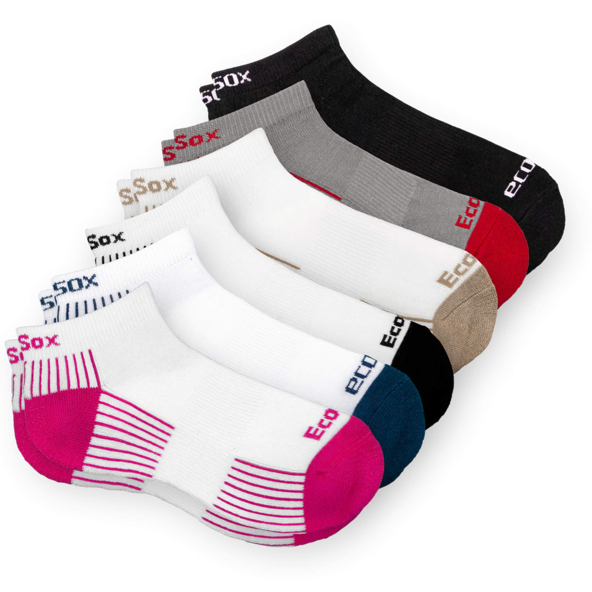 Breathable Bamboo Viscose Ankle Socks 5-Pack - Soft Athletic Socks for Running, Gym & Everyday Comfort