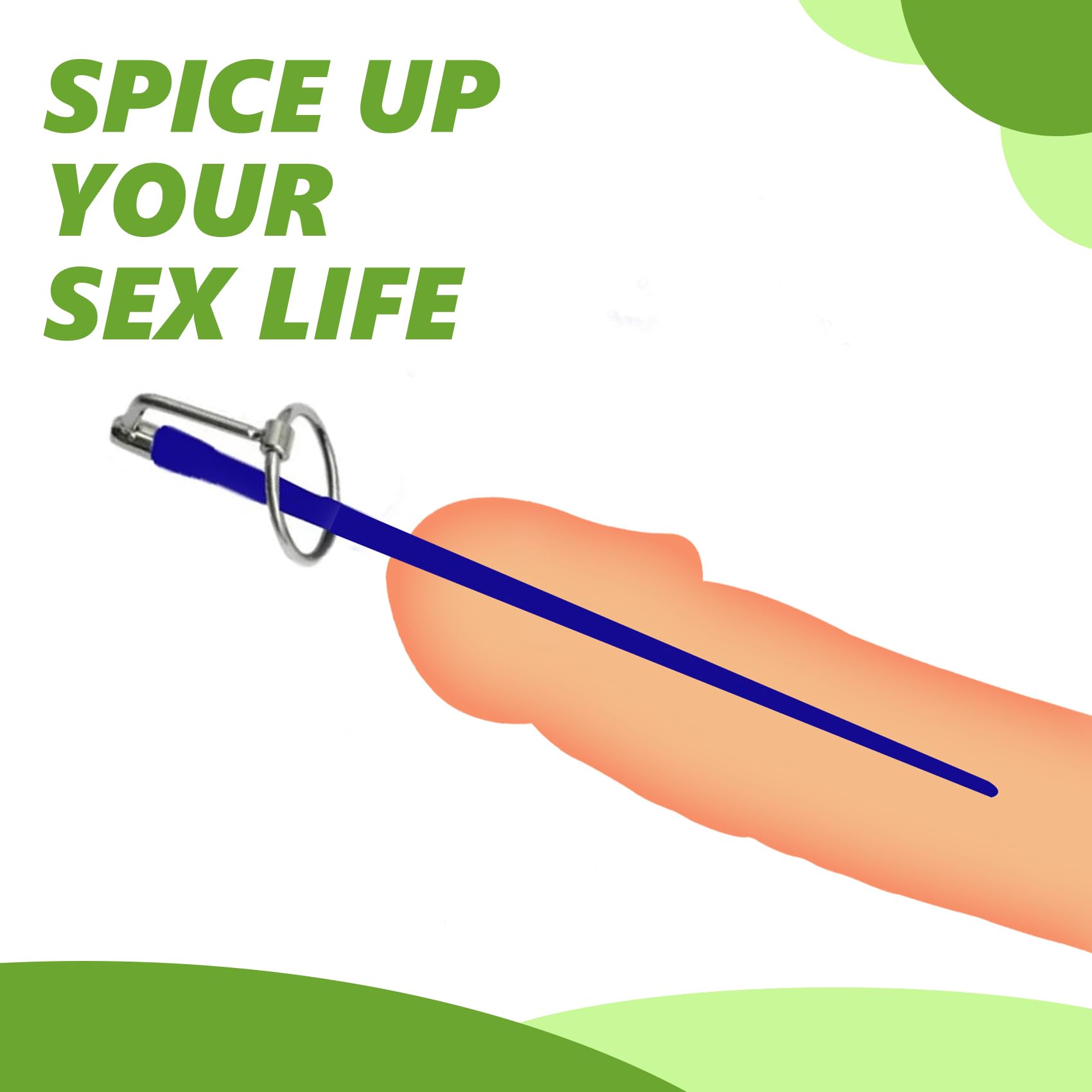 Premium Silicone Hollow Urethral Sounds & Stainless Steel Cock Ring Set - BDSM Prostate Massager for Men | Urethral Insertion Rod, Penis Plug & Male Masturbation Toy for Enhanced Pleasure & Sensation Play