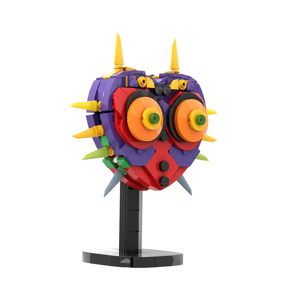 The Legend of Zelda: Majora's Mask Building Kit - 301-Piece BOTW Inspired Construction Set with Display Stand | Perfect Gift for Kids Ages 6-12 | Creative Building Toys for Home Decor, Gaming Room Display & Collector's Showcase