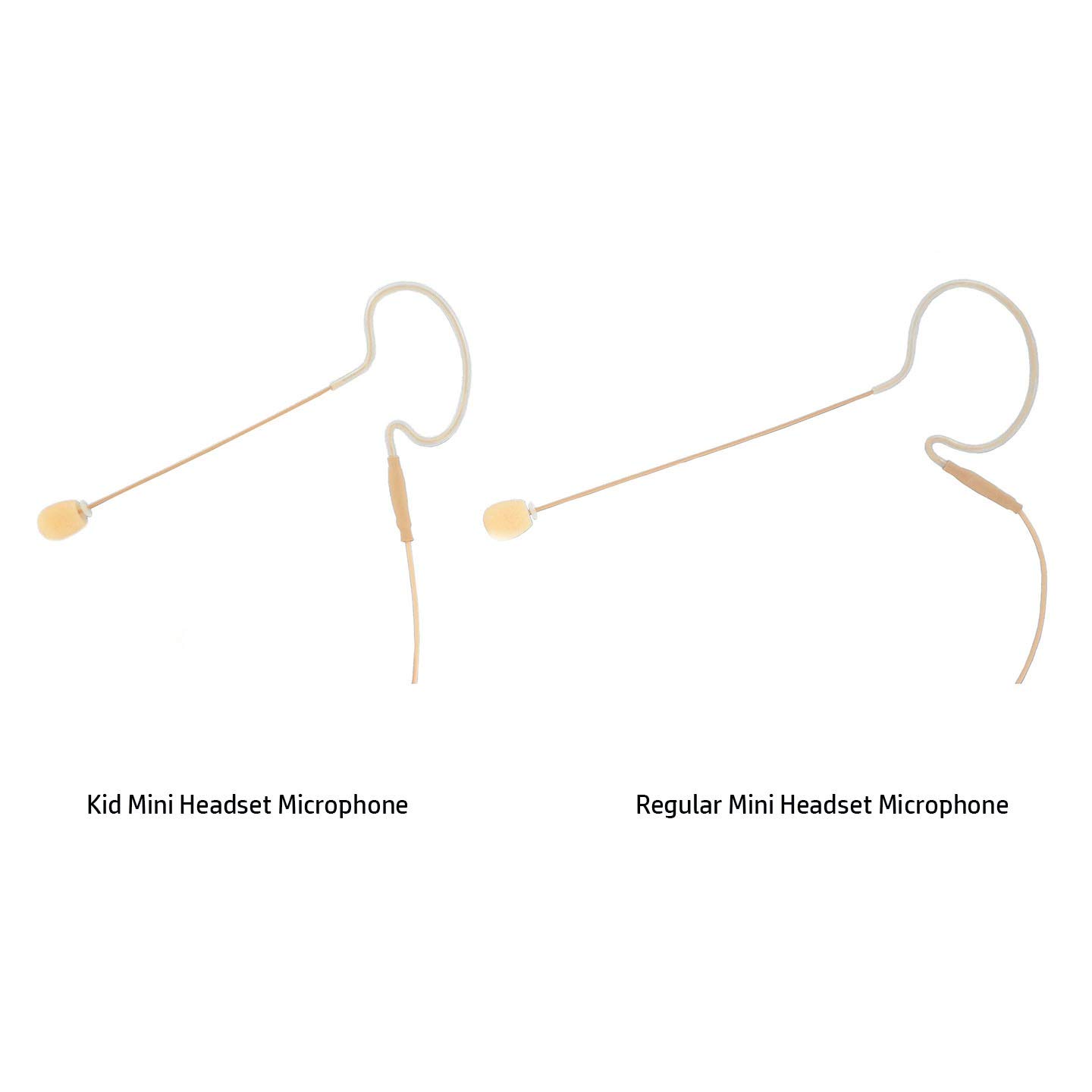 AVL630K-H4P Kids Mini Headset Microphone for Audio Technica - Tan Color - Perfect for Online Classes, Gaming & Karaoke Fun