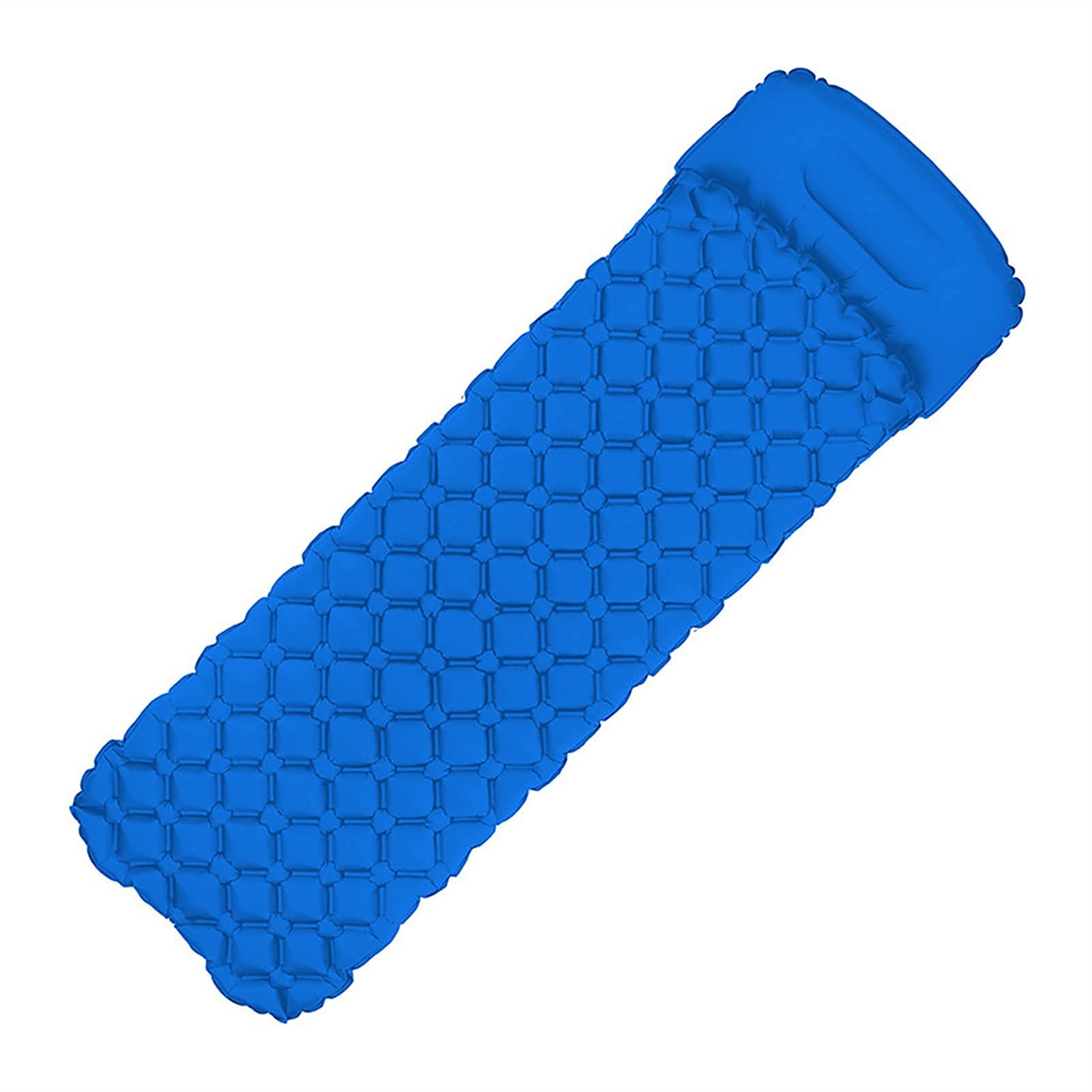 **XIEZI Inflatable Camping Mattress - Lightweight Sleeping Pad for Hiking, Backpacking & Outdoor Adventures - Portable Air Mattress with Pillow - Blue Camo Design - Perfect for Tents, Travel & Camping Trips**