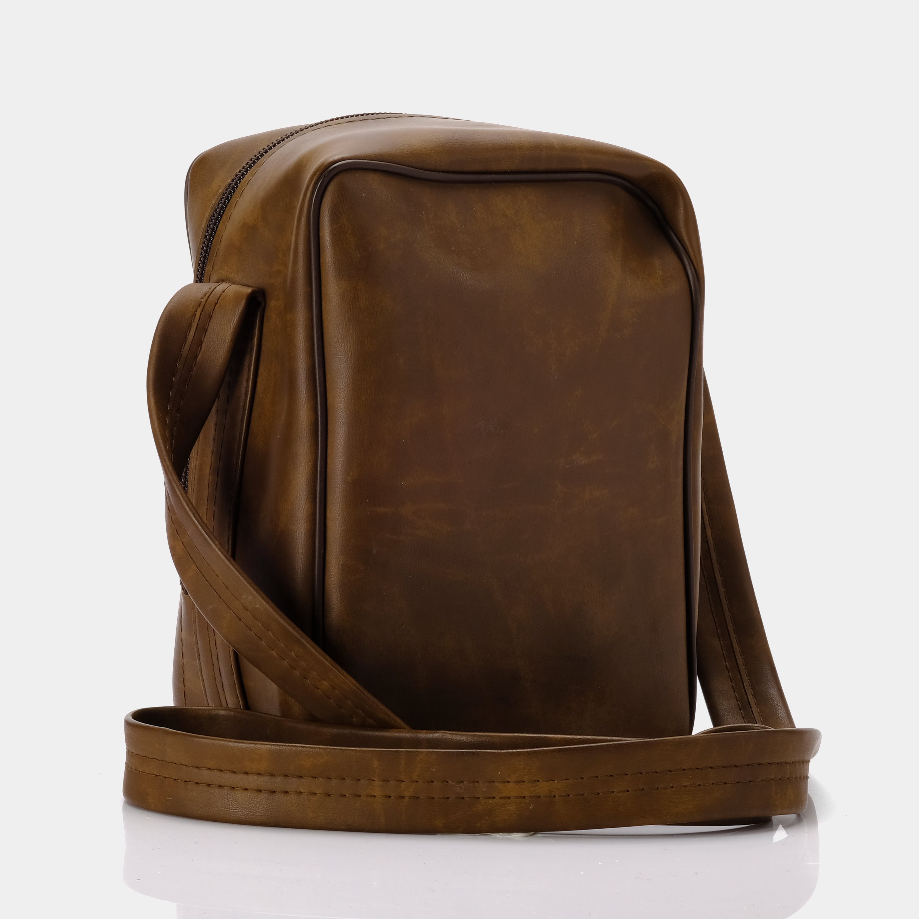 Vintage Brown Leather Polaroid Instant Camera Case - Durable & Stylish Camera Bag for Fujifilm Instax Mini, Perfect for Travel, Parties & Everyday Use