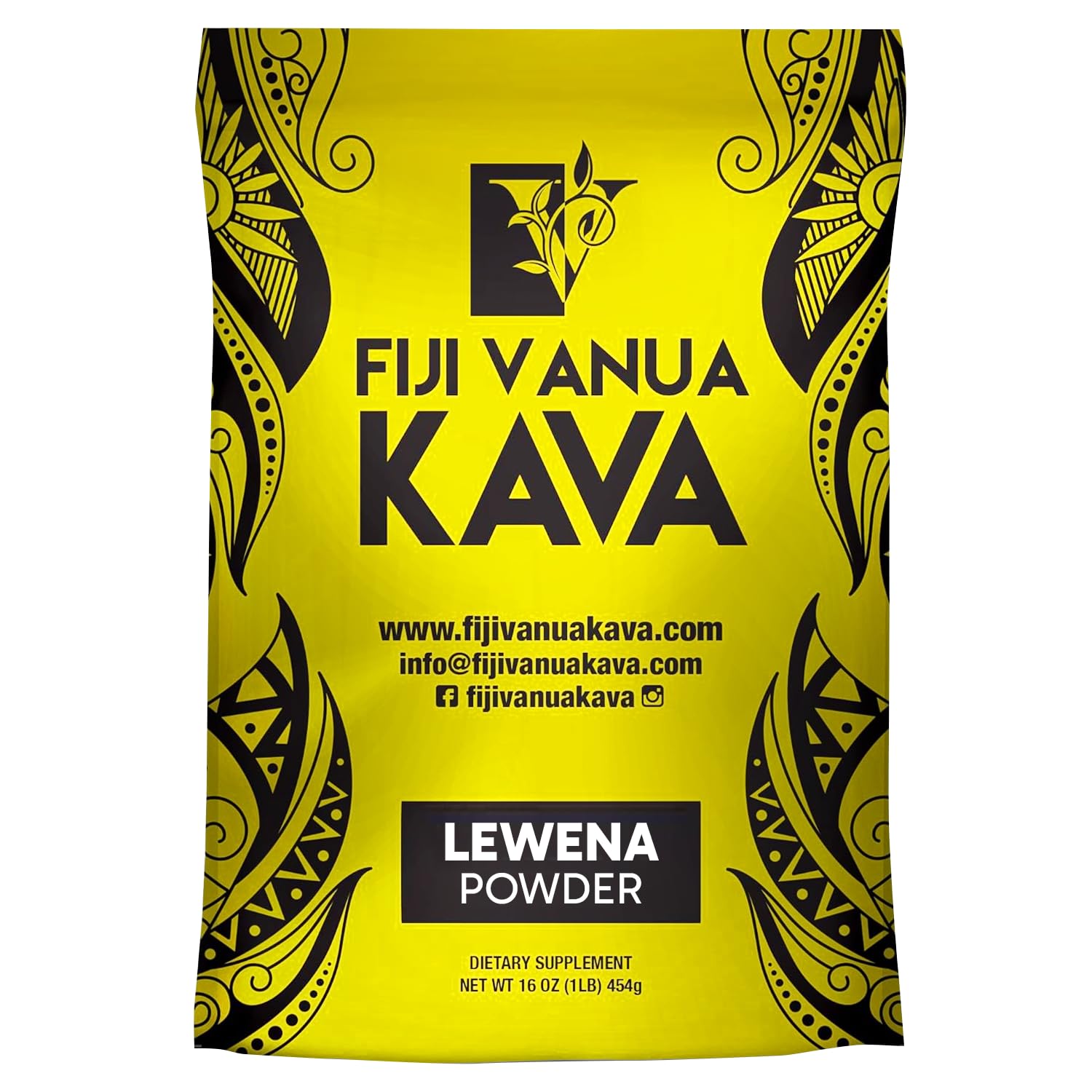 Premium Medium Grind Kava Root Powder from Fiji - 6-7% Kavalactone Content, Pure & Smooth Kava Drink Powder, No Fillers or Additives, 1 lb - Perfect for Relaxation, Social Gatherings & Traditional Ceremonies
