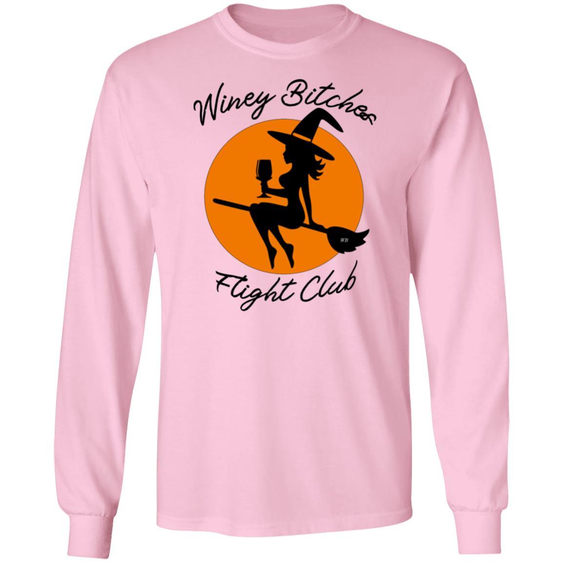 WineyBitches.Co Ultra Soft Cotton T-Shirt for Women | Wine Lovers Flight Club Tee | Perfect for Wine Tasting, Girls Night Out & Casual Wear