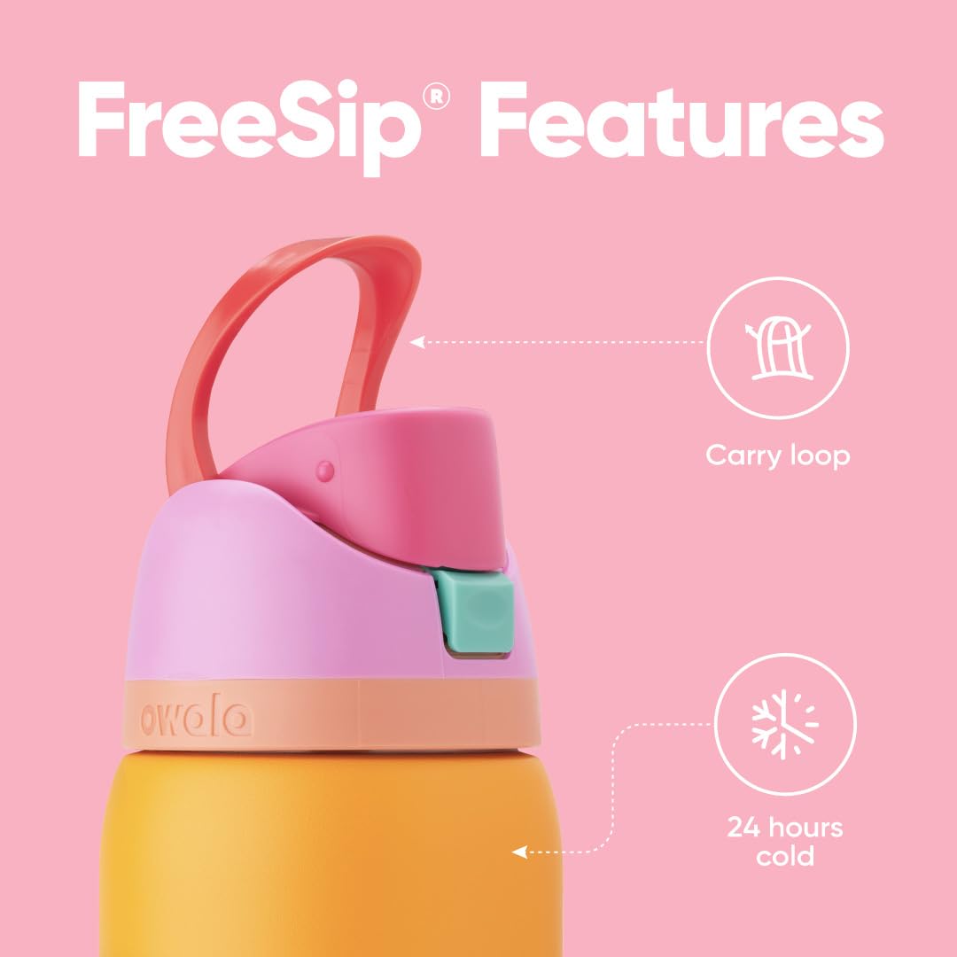 Owala FreeSip 32oz Insulated Water Bottle with Straw - BPA-Free for Sports, Gym & Travel