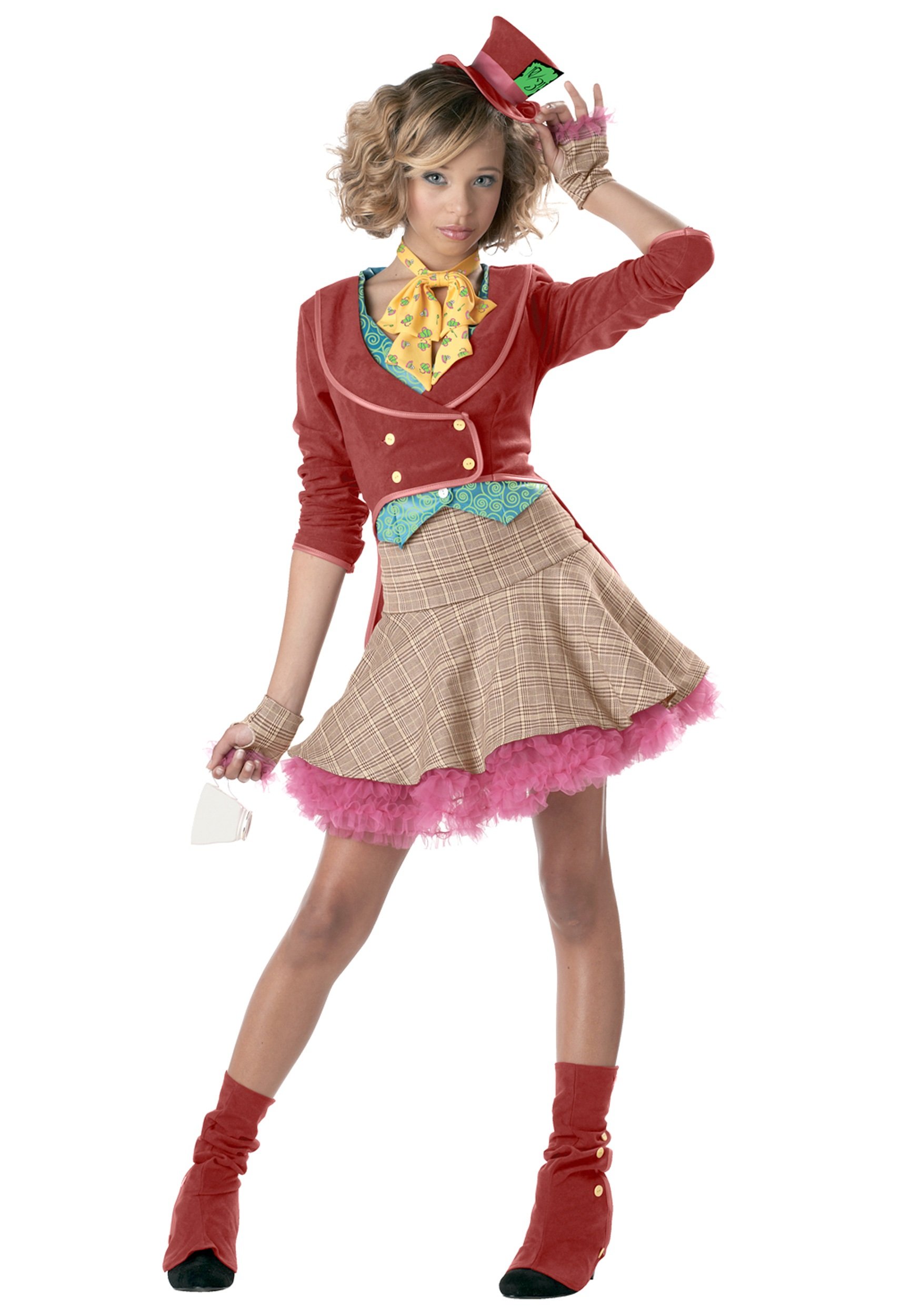 California Costumes Teen/Tween Mad Hatter Costume - Alice in Wonderland Halloween Dress Up & Cosplay Outfit for Kids & Teens