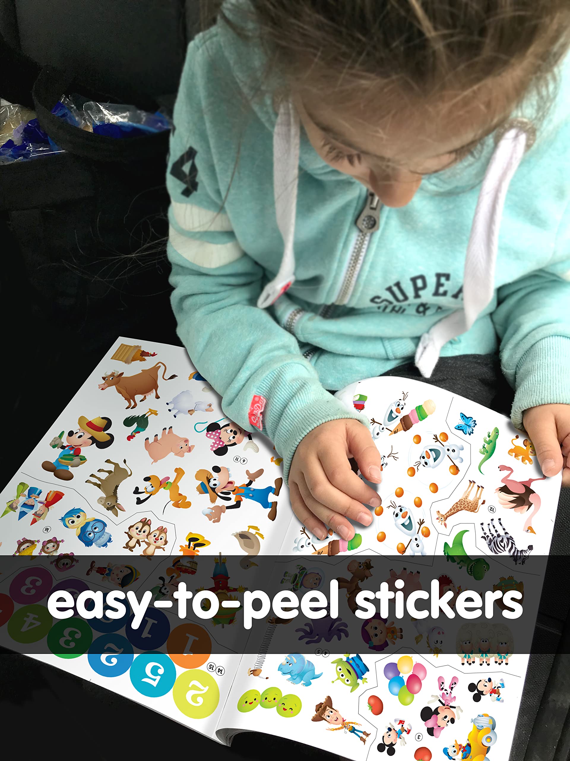 Disney Baby Sticker Book Treasury - 350 Reusable Stickers & 96 Pages of Fun Activity Books for Toddlers & Kids | Perfect for Travel, Birthday Gifts & Early Learning