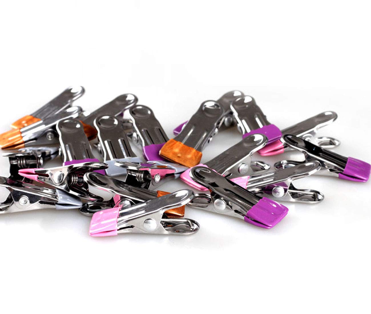 30 Pack Stainless Steel Clothes Pins - Heavy Duty Metal Clips for Beach Towels, Pool Covers & Hanging Laundry | Rustproof Clothespins for Outdoor, Travel & Home Use