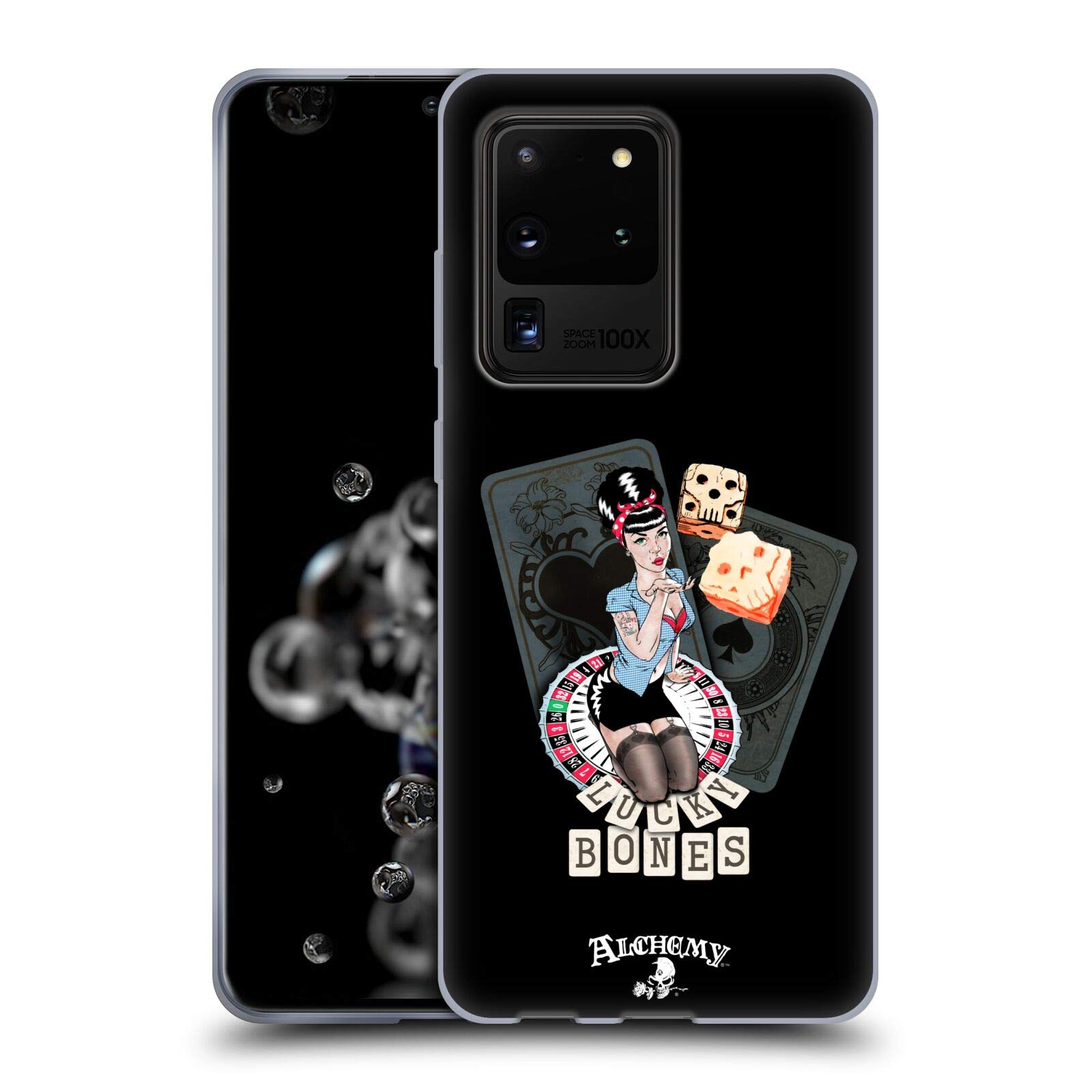 Officially Licensed Alchemy Gothic Lucky Bones Soft Gel Case for Samsung Galaxy S20 Ultra 5G - Gothic Style Protective Phone Cover - Perfect for Women, Fashion Accessories & Daily Use